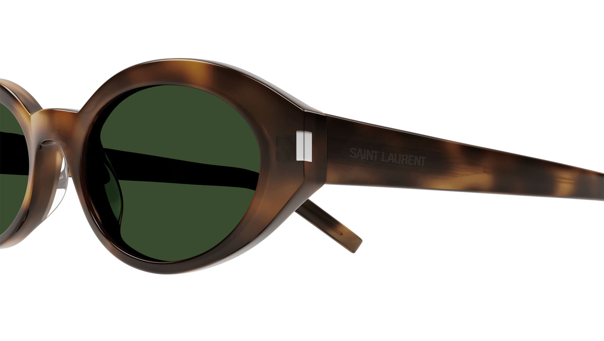 Saint Laurent SL 567 002 Tortoise Green Sunglasses - eye-oo.com