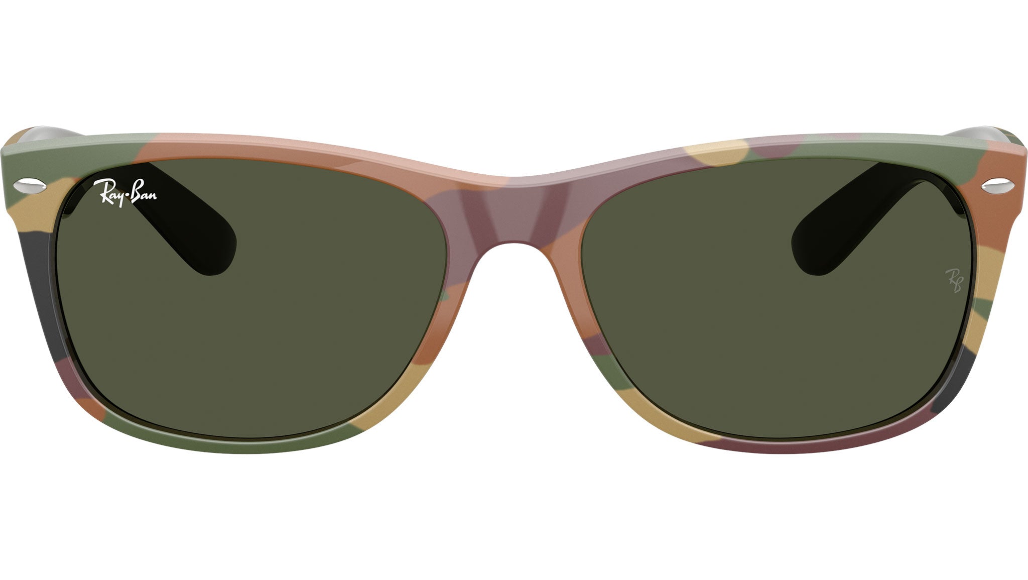 RB2132 Ray-Ban Sunglasses 682331 Green / Green Camouflage - eye-oo.com