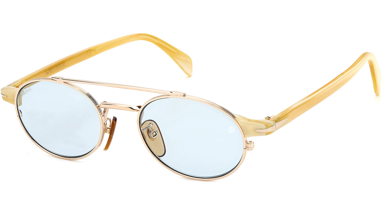 DB 1042/S Gold Beige Horn Azure Photocromatic