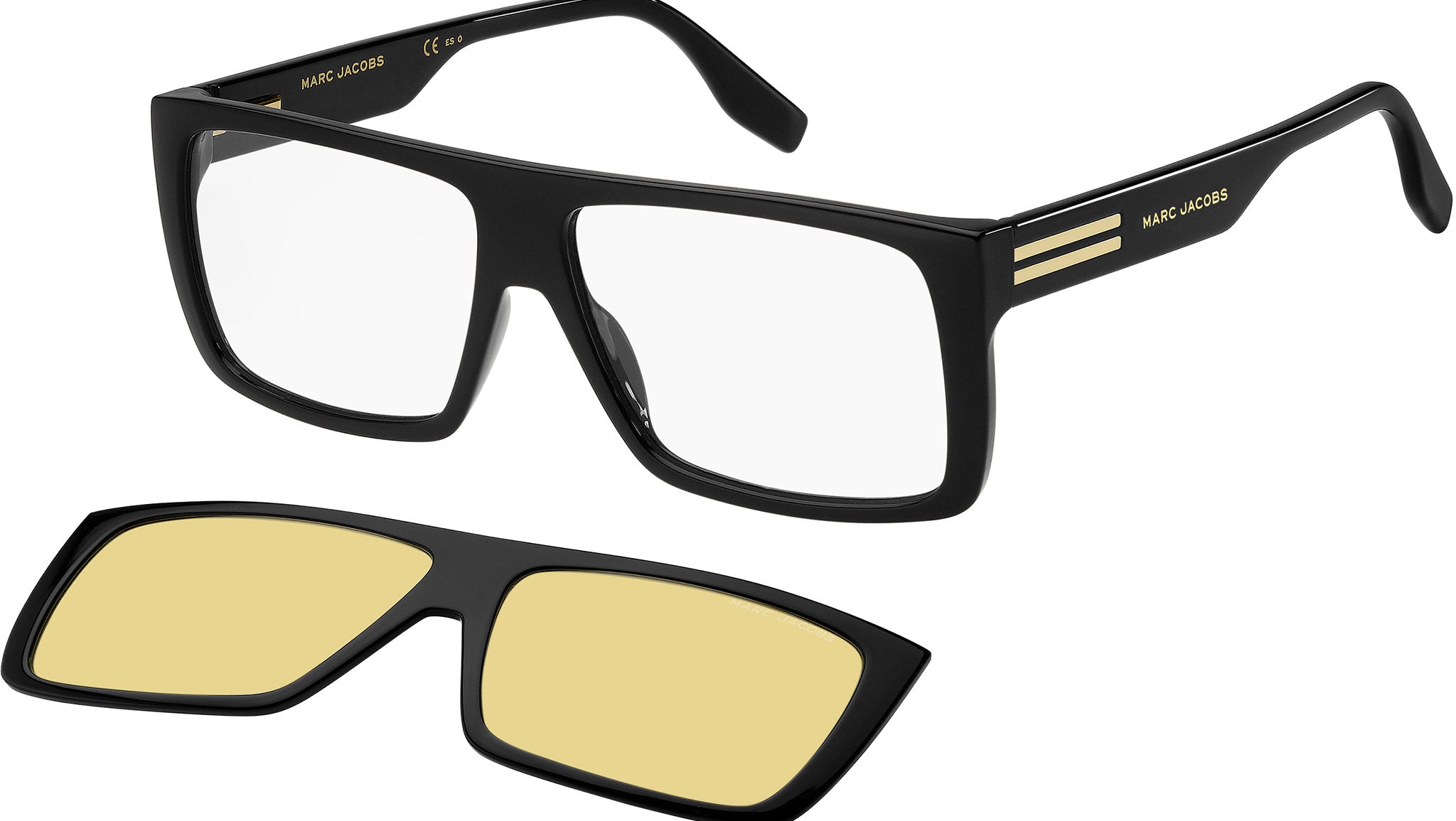 Marc Jacobs MARC 672/CS 71C HO Sunglasses Black Yellow - eye-oo.com