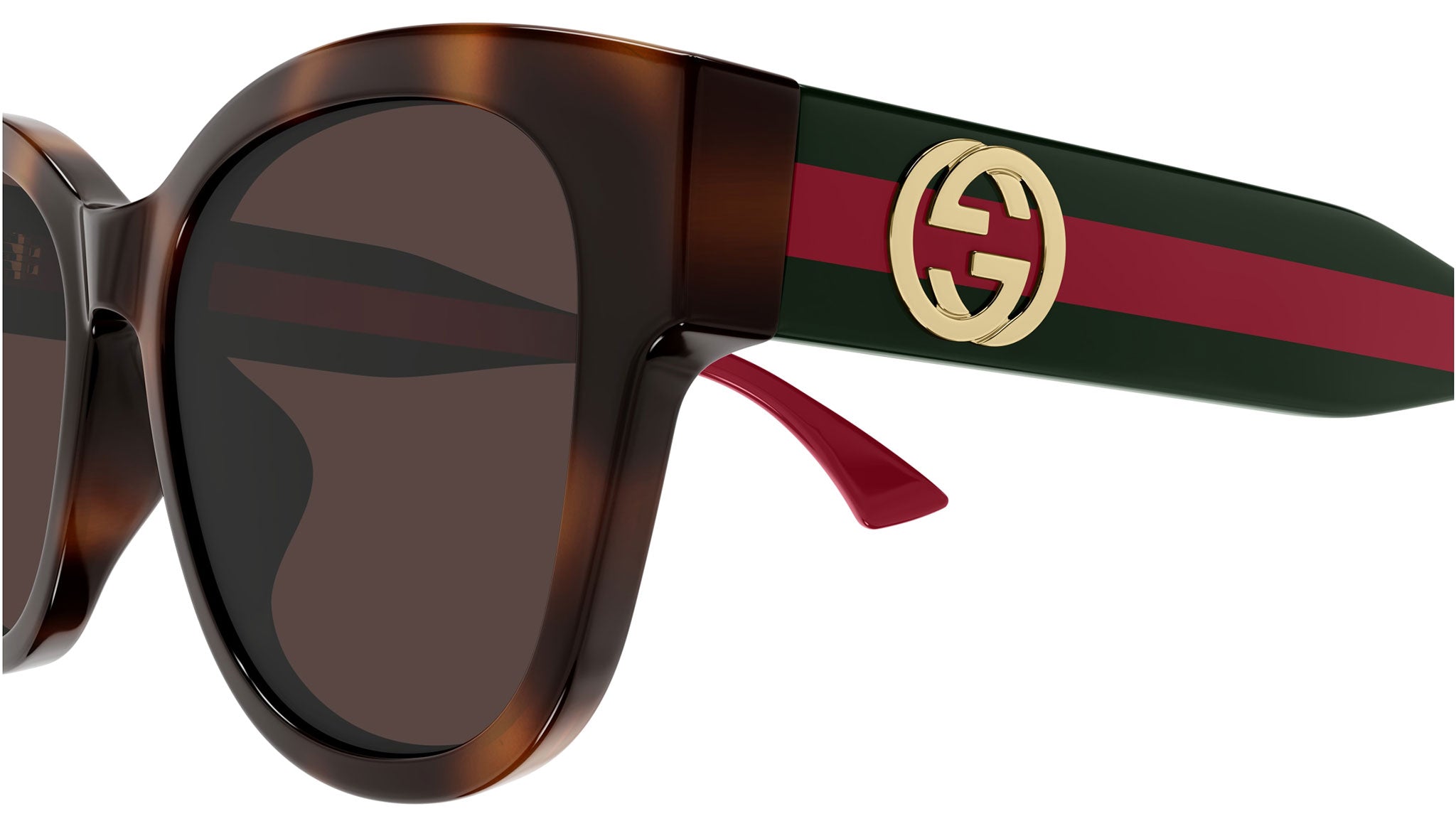 Gucci GG1866SK 002 Butterfly Sunglasses Medium Brown Havana - eye