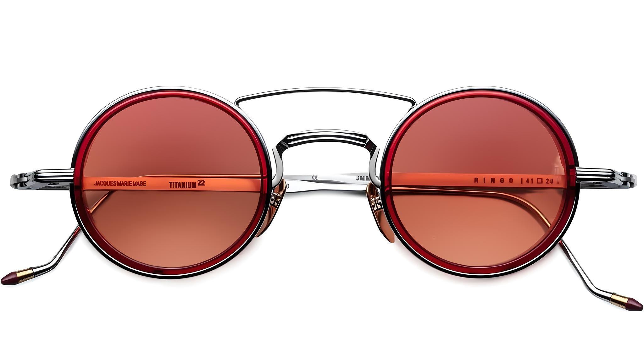 Jacques Marie Mage Ringo 2 Cardinal Sunglasses - eye-oo.com