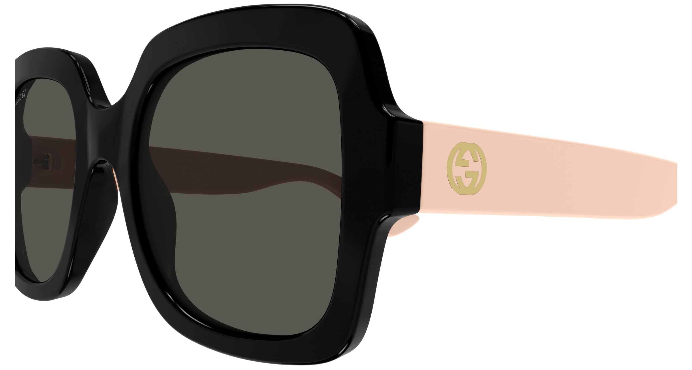 Gucci GG1337S 008 Rectangular Sunglasses Black - eye-oo.com