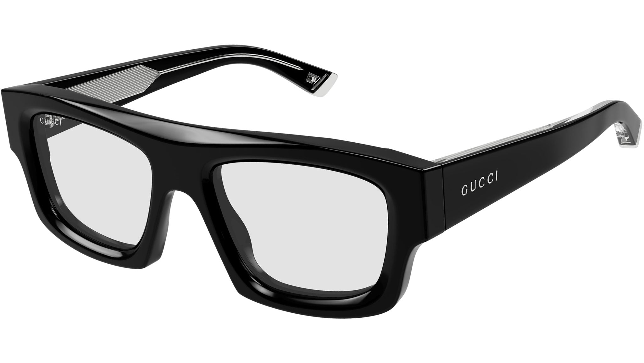 Gucci GG1926S 001 Rectangular Sunglasses Black - eye-oo.com