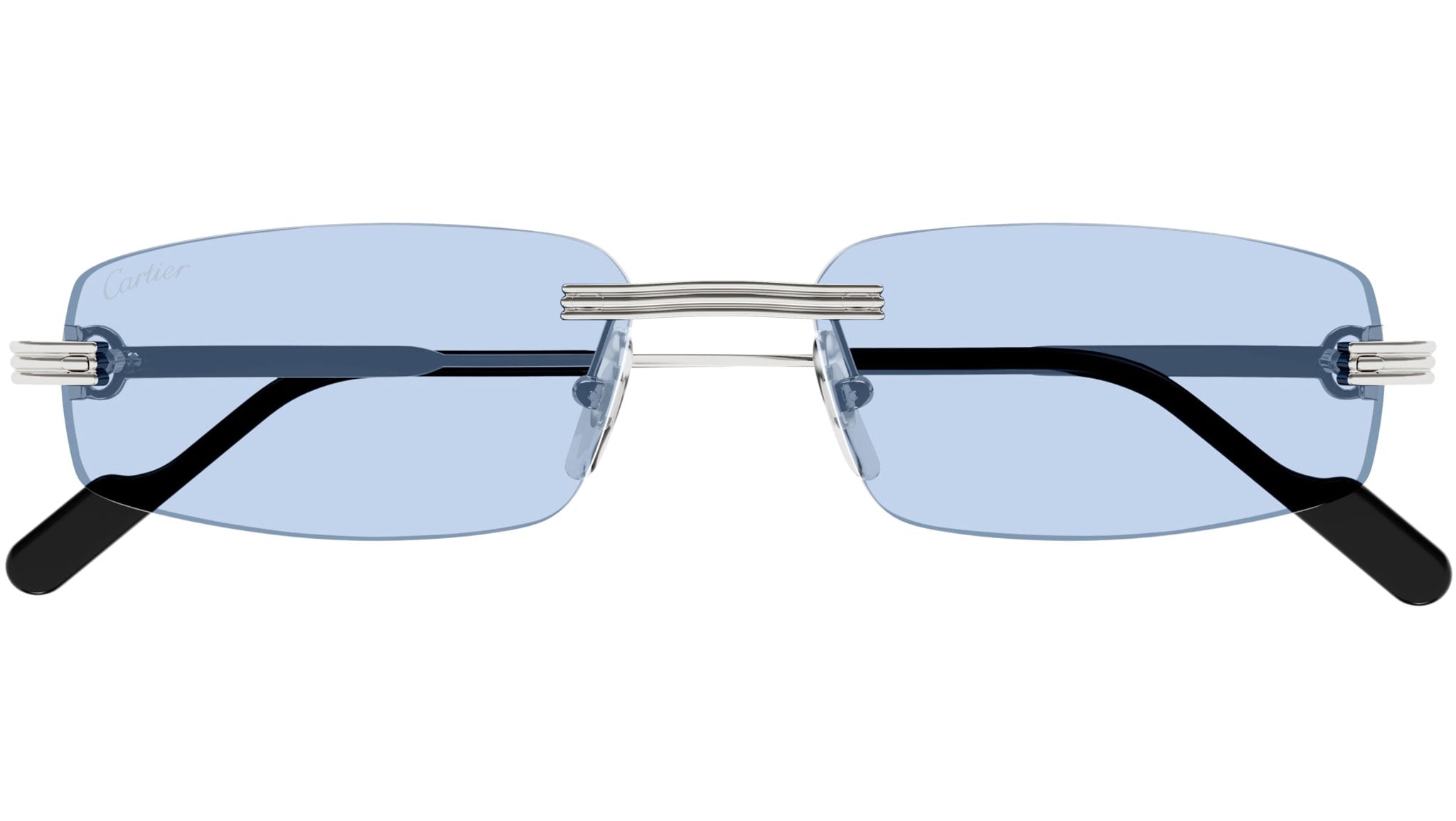 Cartier Première CT0535S Sunglasses 005 Shiny Silver - eye-oo.com