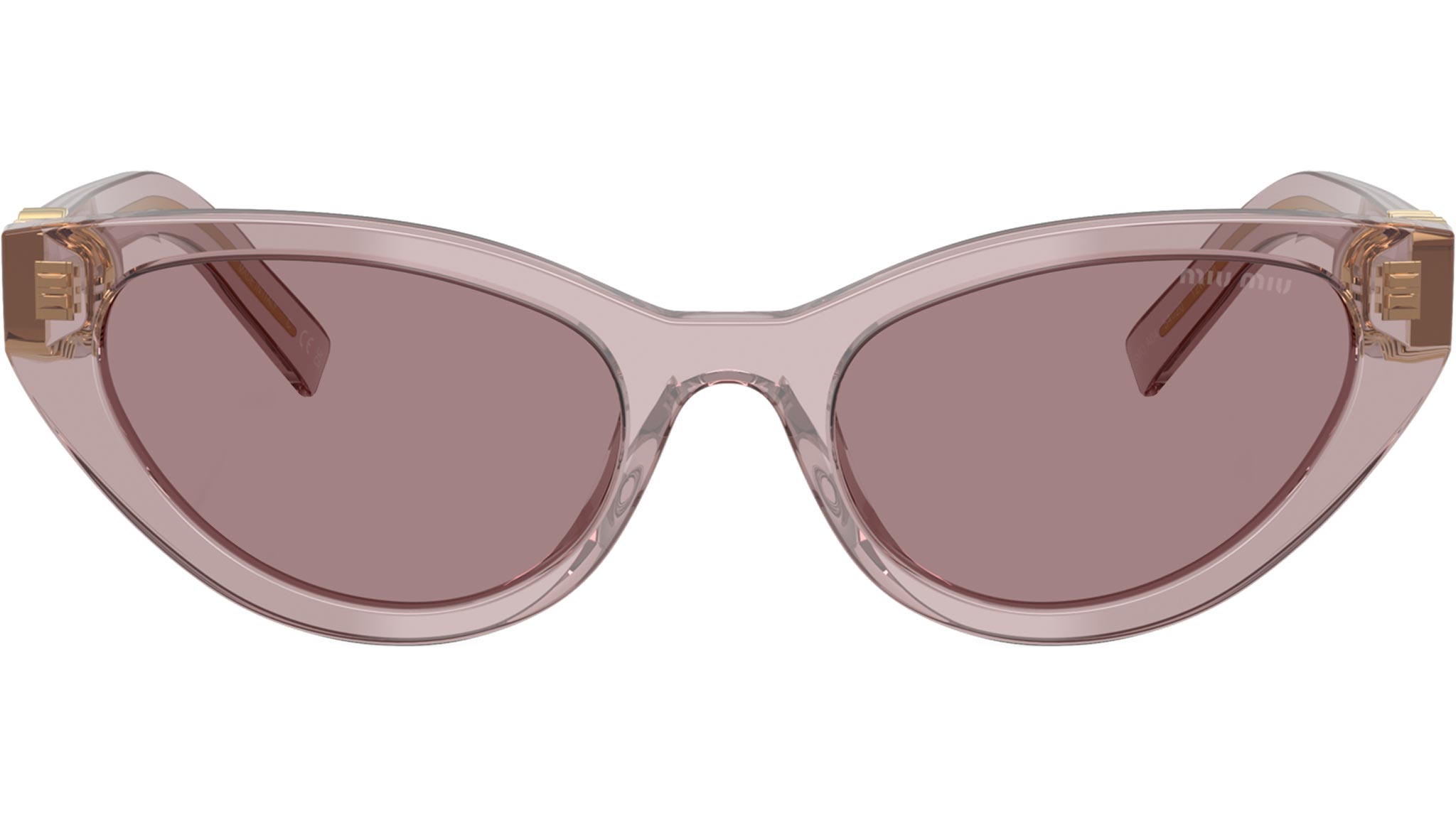 MU A04S Miu Miu Sunglasses 12W20I Transparent Mauve - eye-oo.com display picture 2