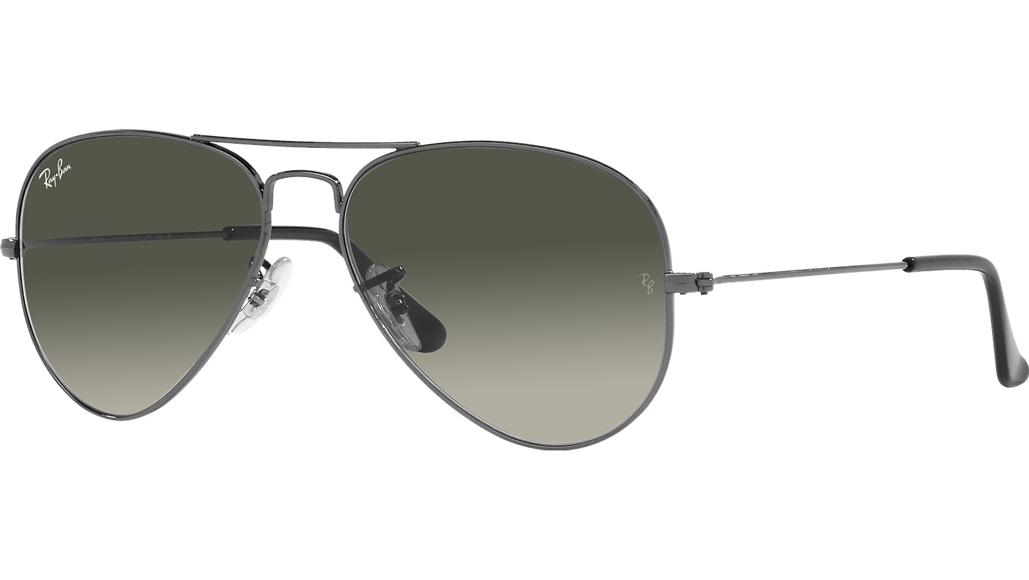 Rayban aviator large sunglass - new - gunmetal Gunmetal Aviators Ray-Ban RB3025 Aviator Large Metal  main image 4