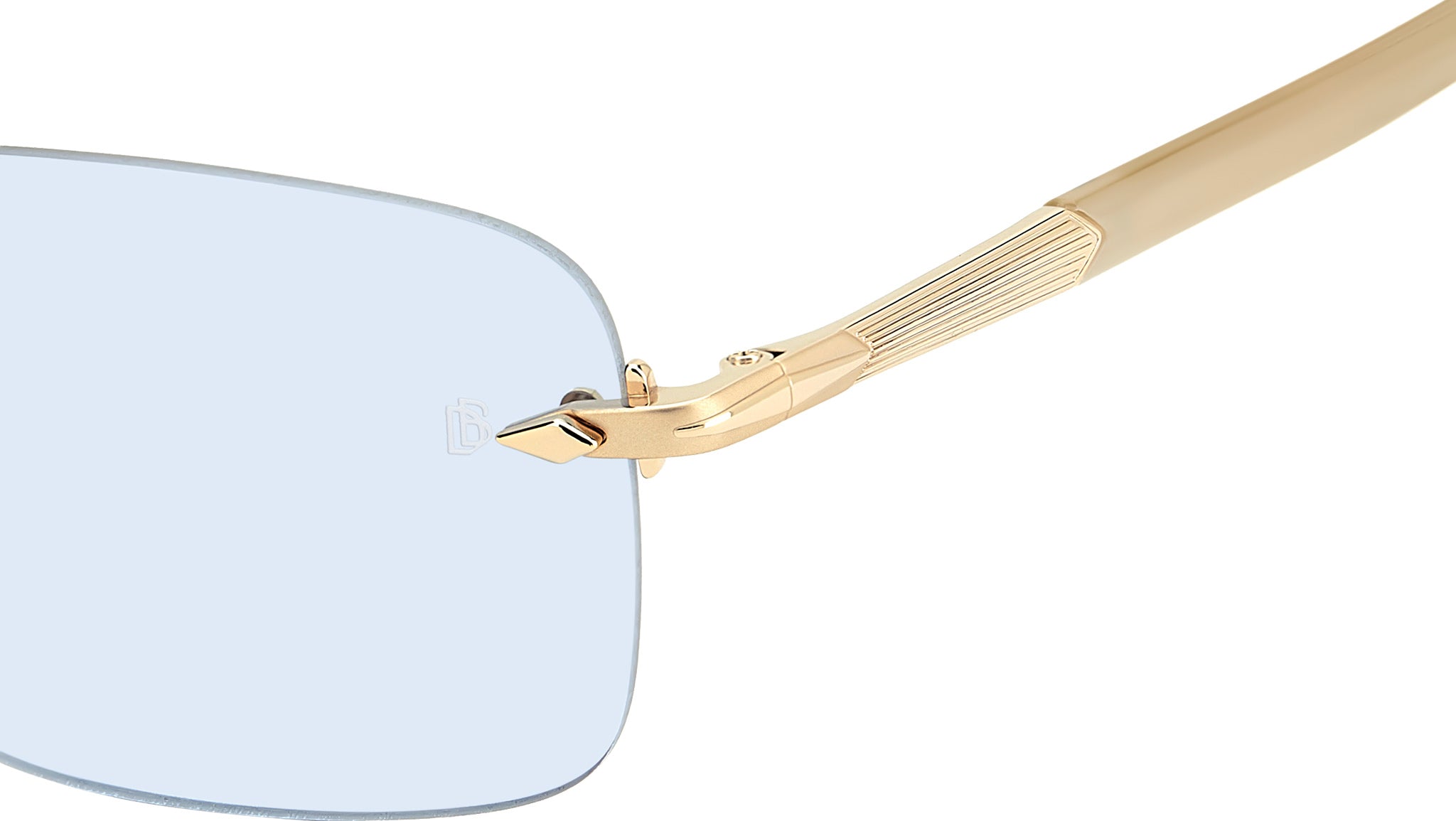 David Beckham DB 1195/S IDA QZ Sunglasses Gold Beige Horn - eye-oo.com