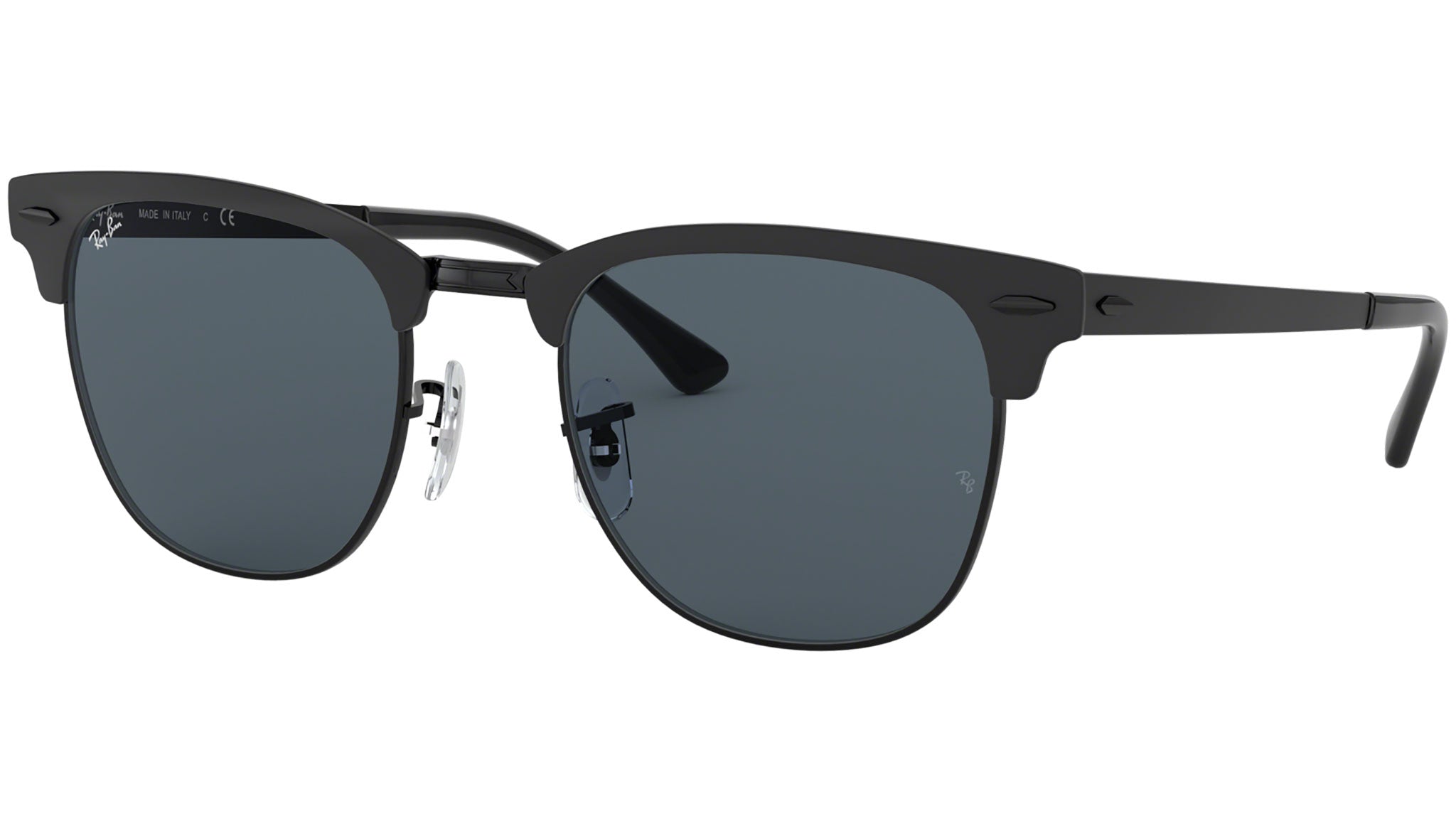 Ray-Ban Clubmaster Metal RB3716 186/R5 Black Sunglasses - eye-oo.com