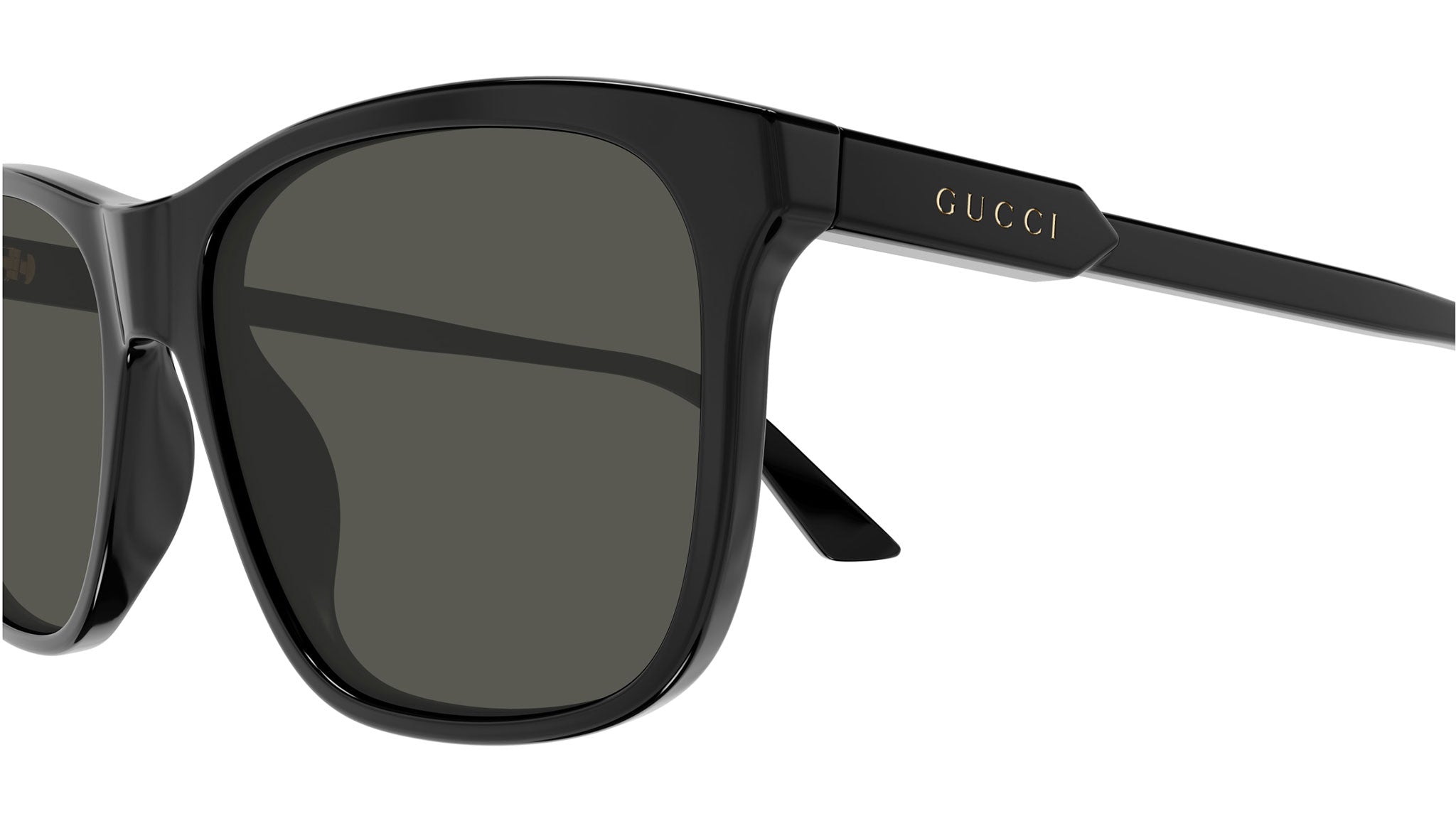 Gucci GG1819S 001 Rectangular Sunglasses Black - eye-oo.com