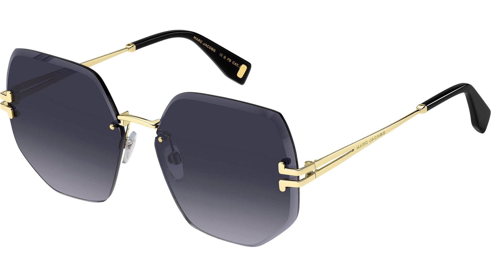 Marc Jacobs MJ1091/N/S 06JIB Gold Navigator Sunglasses Sz 59-14-140 Marc Jacobs Aviator Sunglasses in Sunglasses | Gold  main image 4