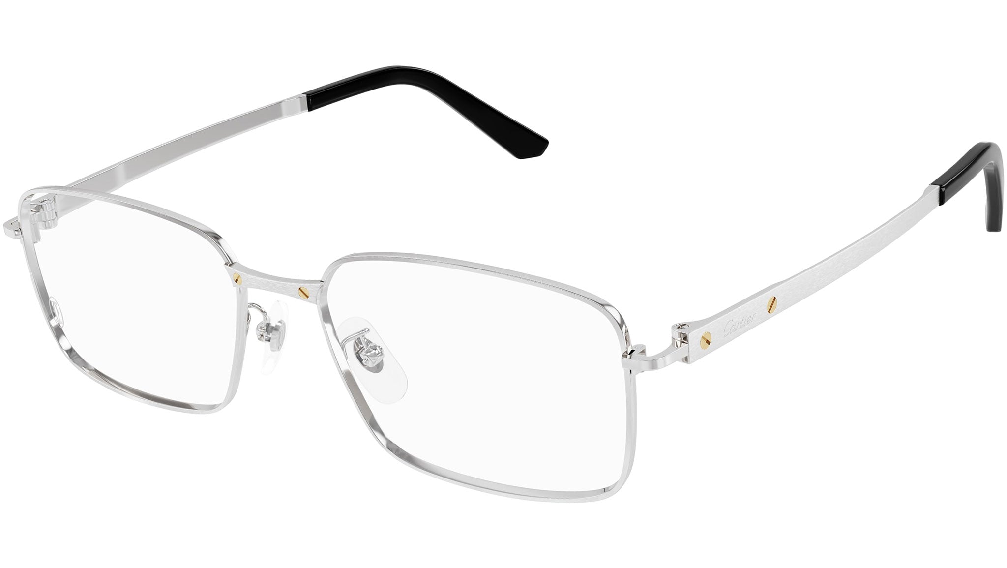 Cartier CT0555OA 002 Eyeglasses Shiny Platinum - eye-oo.com