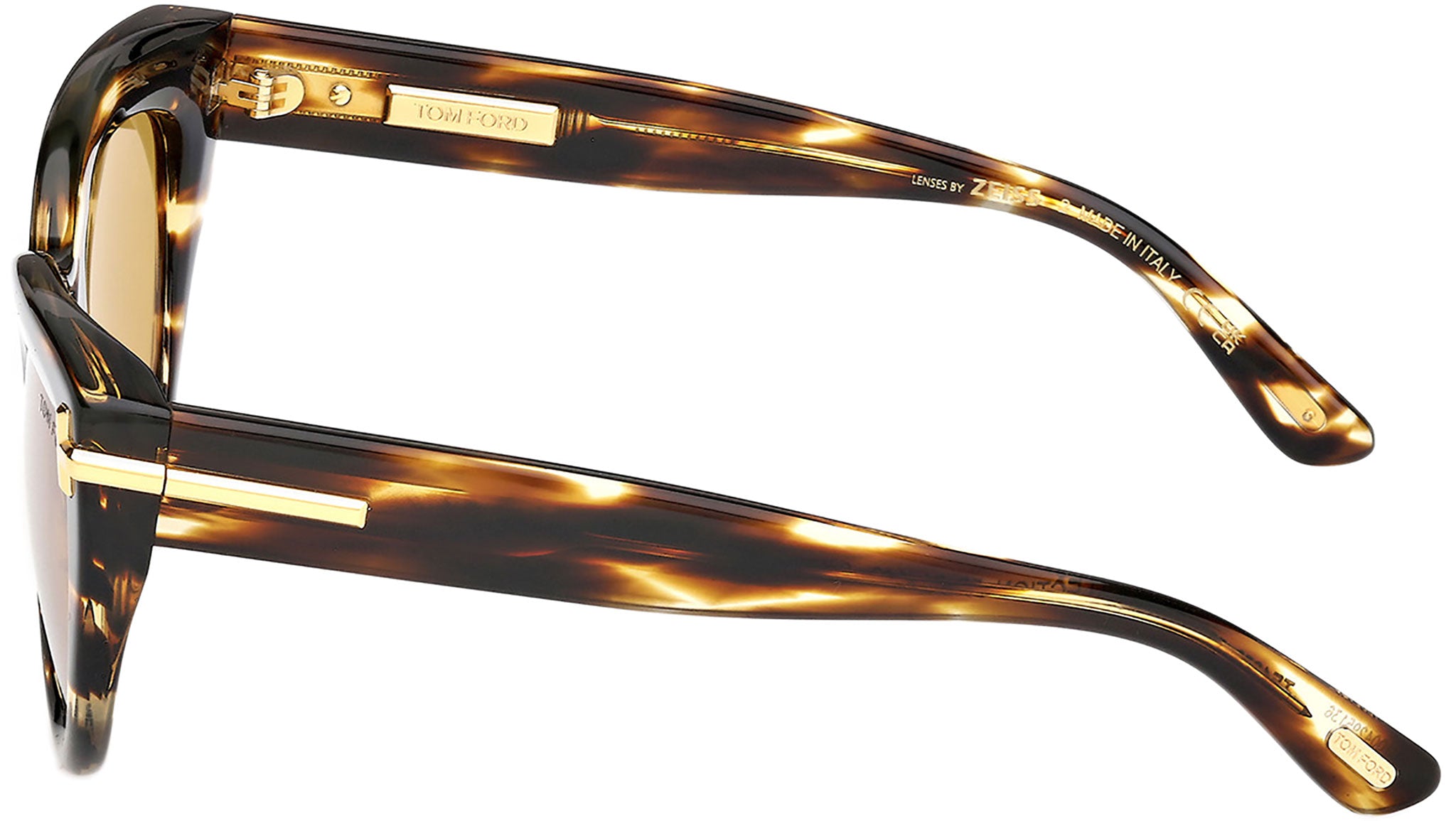Tom Ford Icon Sunglasses FT1252 55E Coloured Havana - eye-oo.com