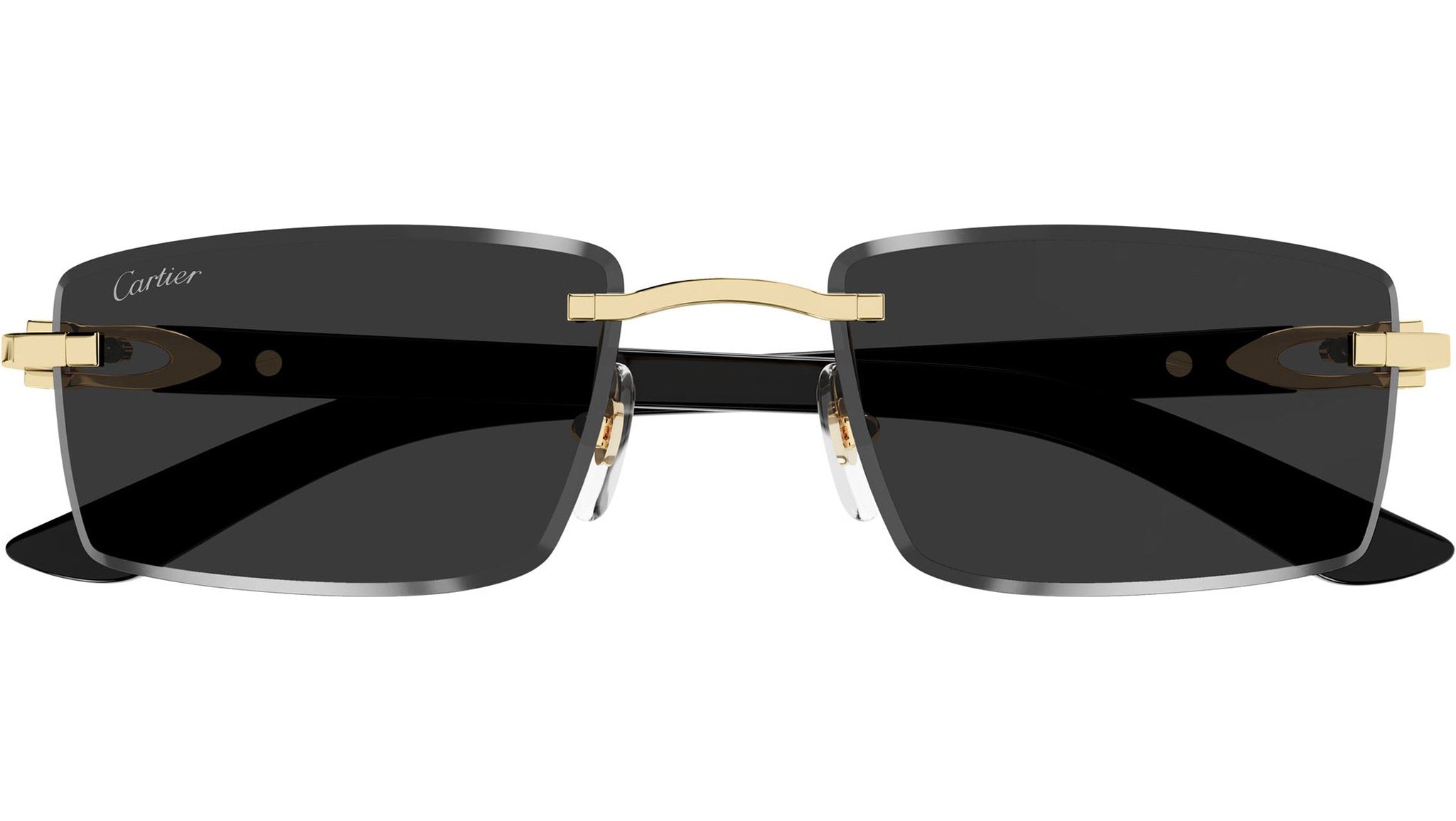 Cartier CT0582S Sunglasses 001 Black Gold - eye-oo.com