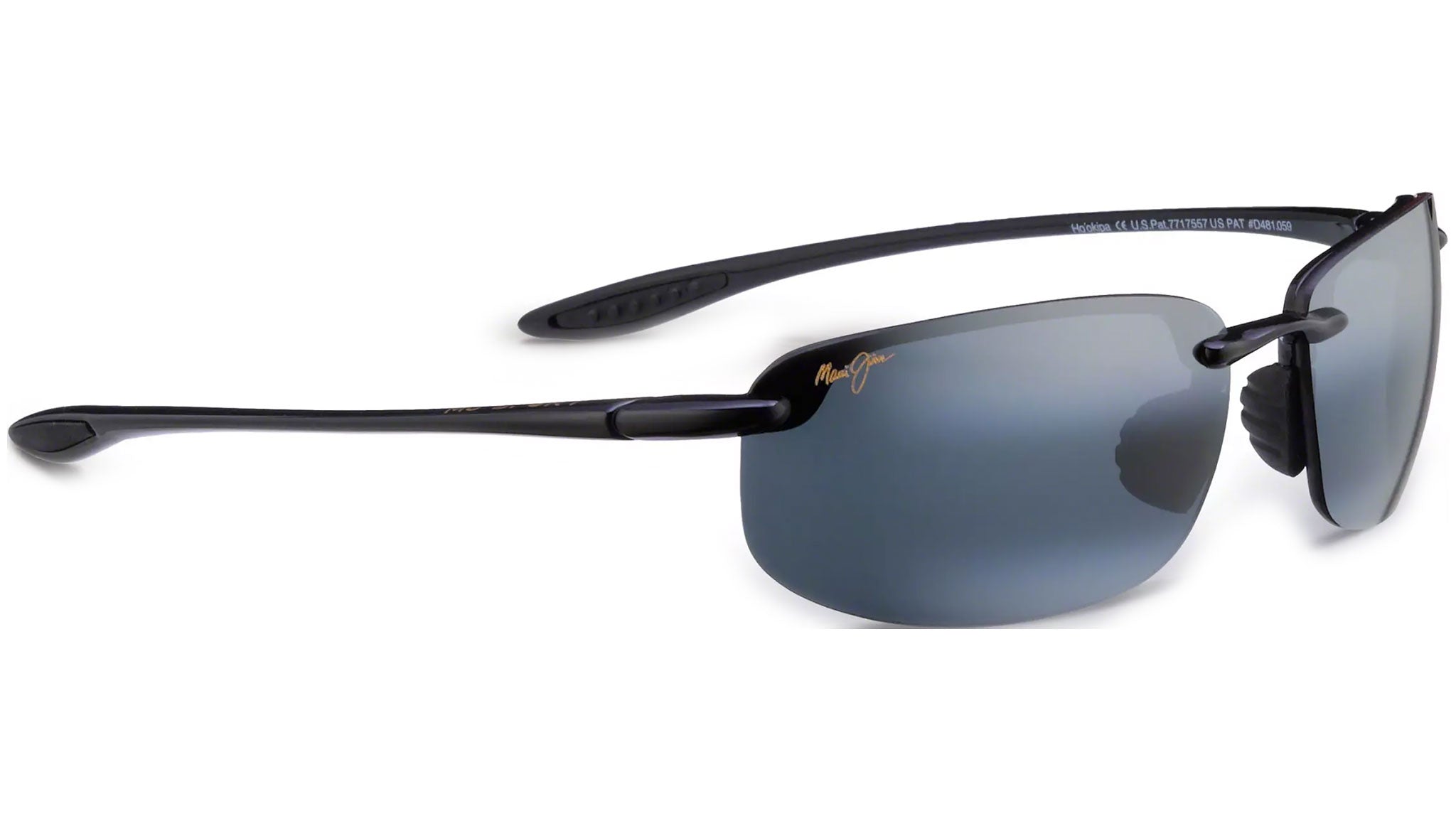 Maui Jim Ho'Okipa 407-02 02A Sunglasses Gloss Black Polarized