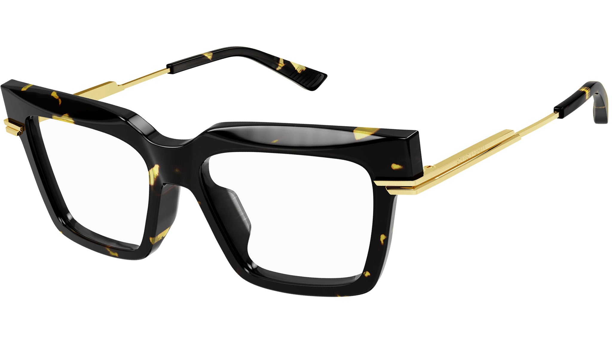 Bottega Veneta BV1243O 002 Shiny Havana Optical Frame - eye 
