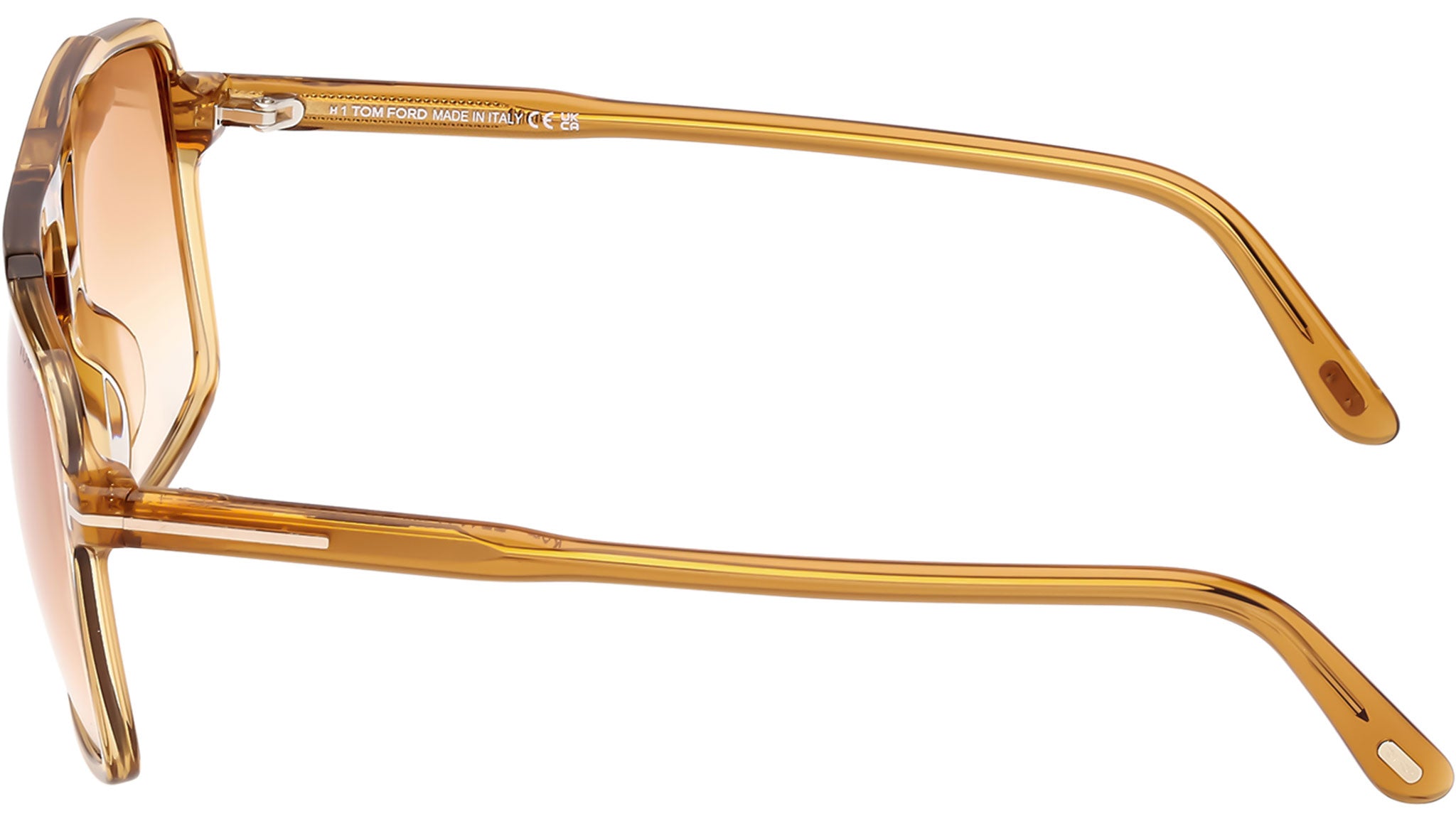 Tom Ford Kemp Sunglasses FT1177 39F Shiny Dark Yellow - eye-oo.com