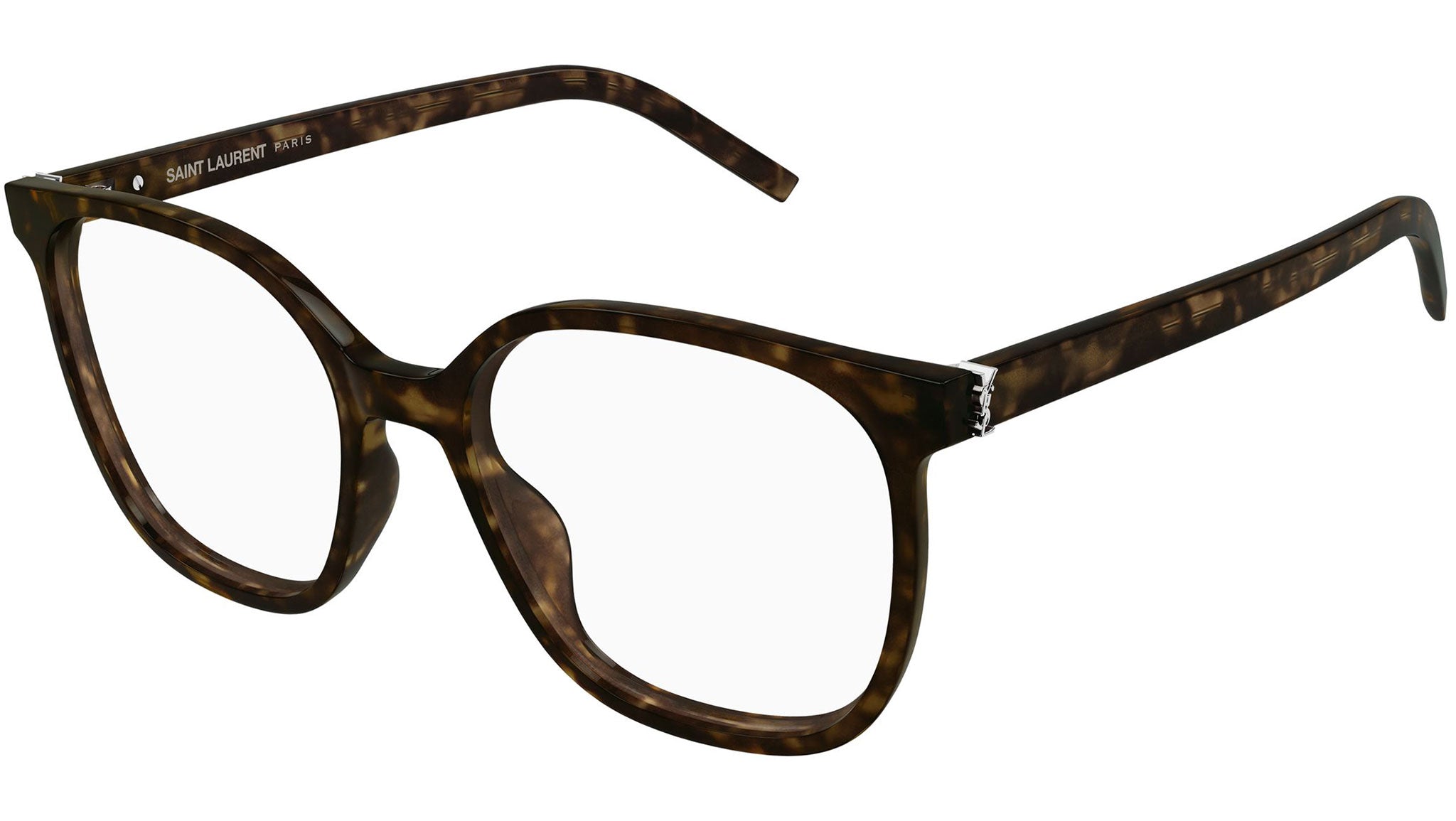 Saint Laurent SL M155 002 Dark Havana Glasses - eye-oo.com