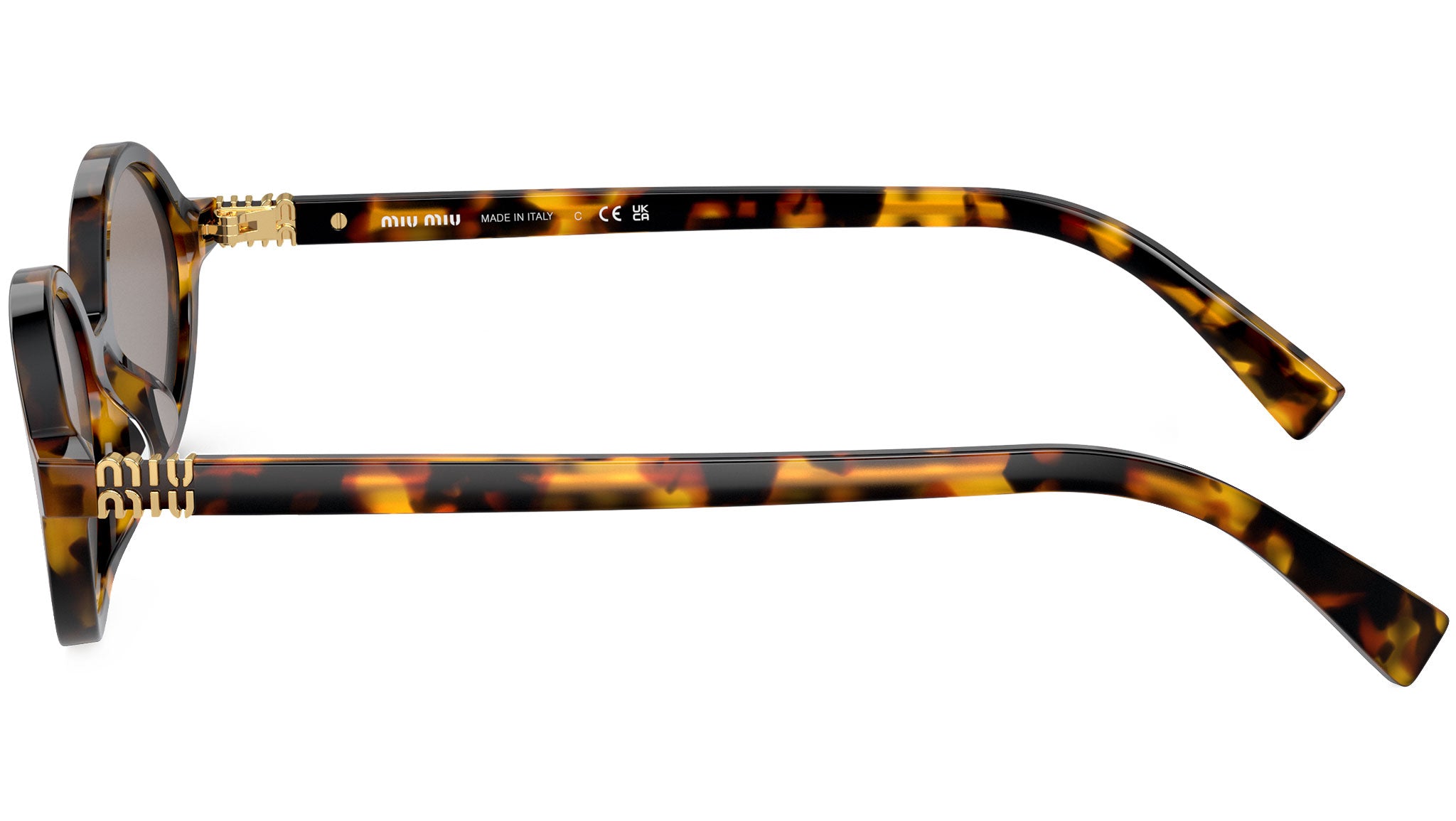 Miu Miu 0MU 04ZS Sunglasses VAU07F Yellow - eye-oo.com