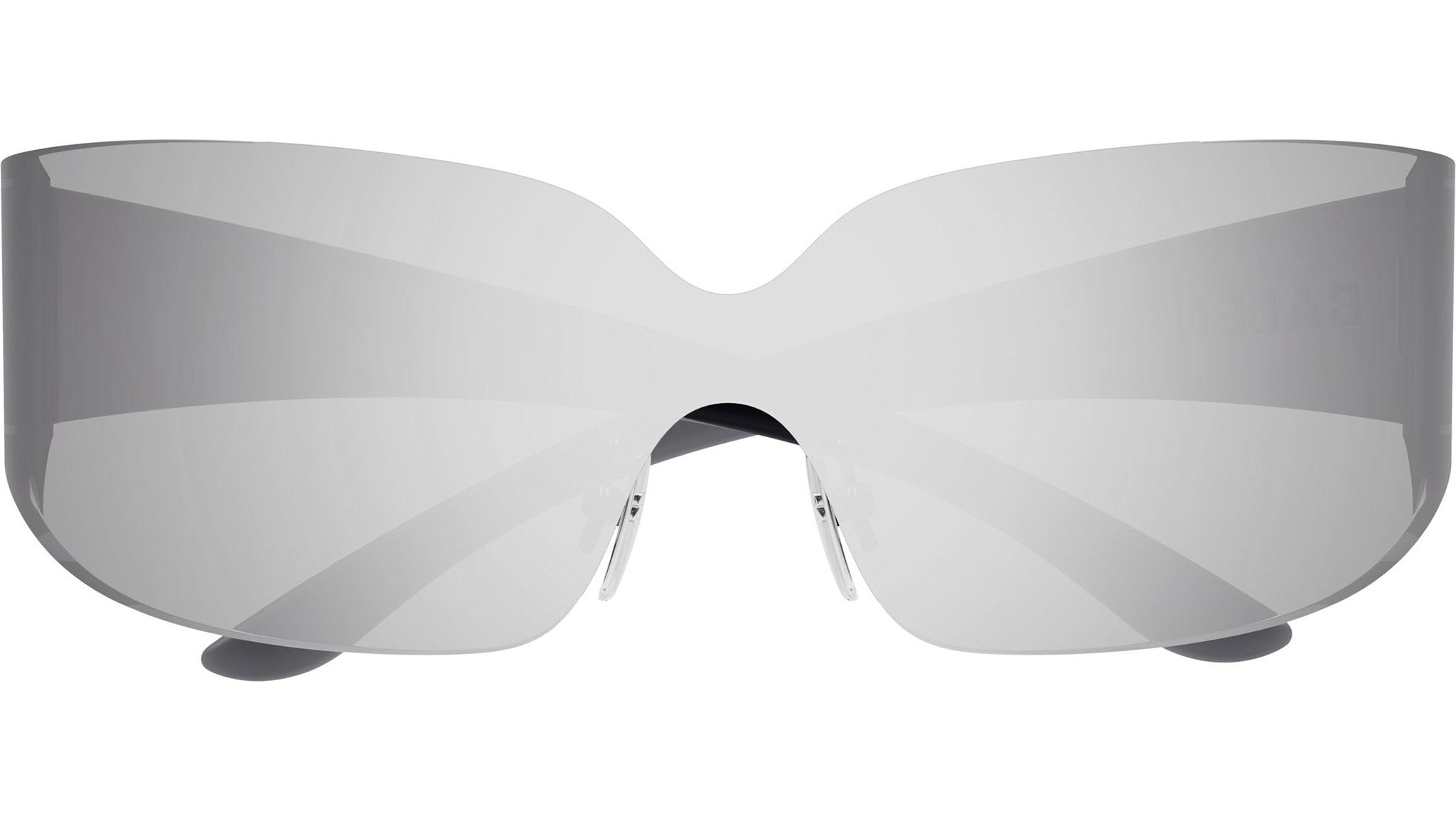 BB0421S Balenciaga Shield Sunglasses 005 Silver - eye-oo.com