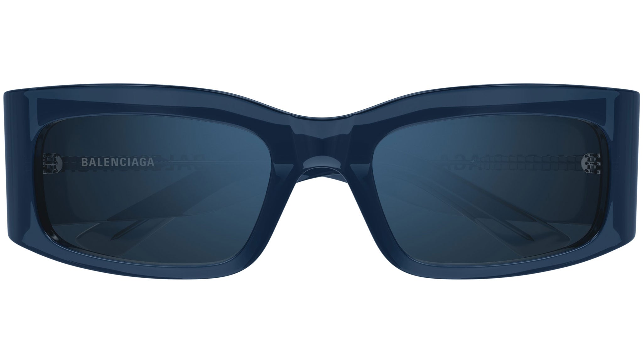 Balenciaga BB0328S Sunglasses 004 Shiny Blue - eye-oo.com
