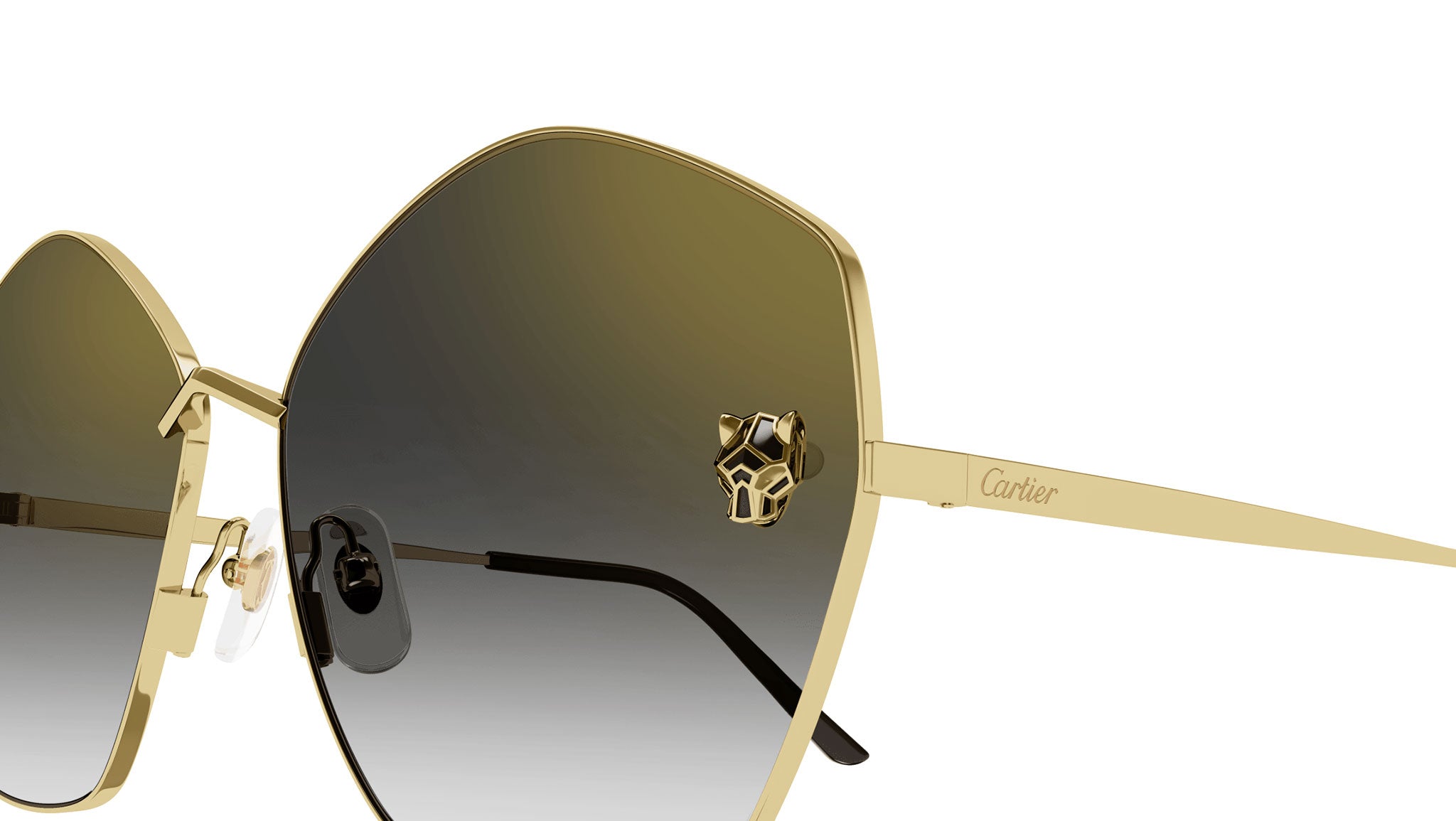 Cartier Eyewear Panthère de Cartier oversized sunglasses CT0356S-003 $1245 Cartier CT0356S Sunglasses | Free Shipping | Edward Beiner main image 2