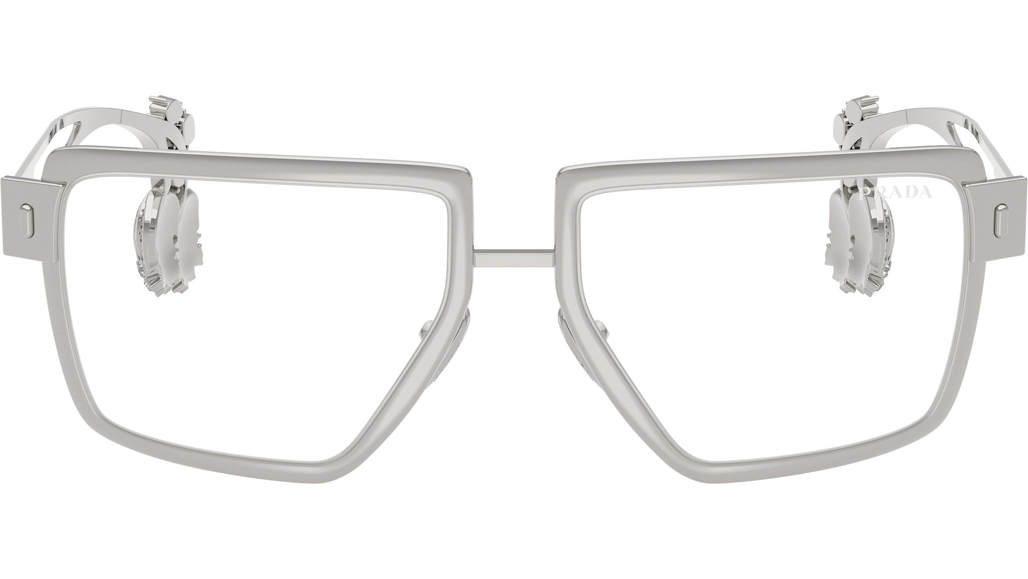 PR D56S Prada Sunglasses 1BC10W Silver - eye-oo.com