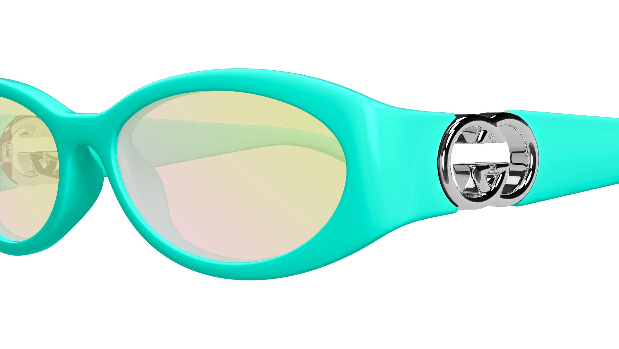 Gucci Sunglasses Teal Gucci GG0517S Womens Polarized BIFOCAL Sunglasses Black Blue  main image 4