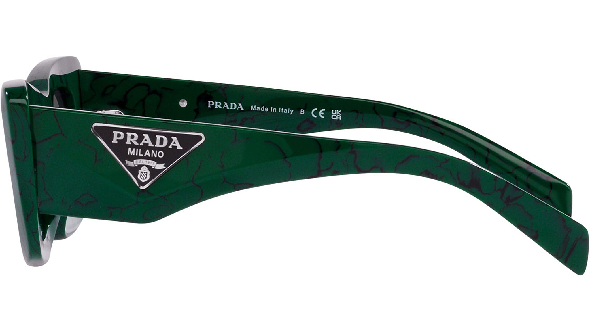 Prada Green Marble Sunglasses PR 13ZS | Grey Lens Elegance | eye