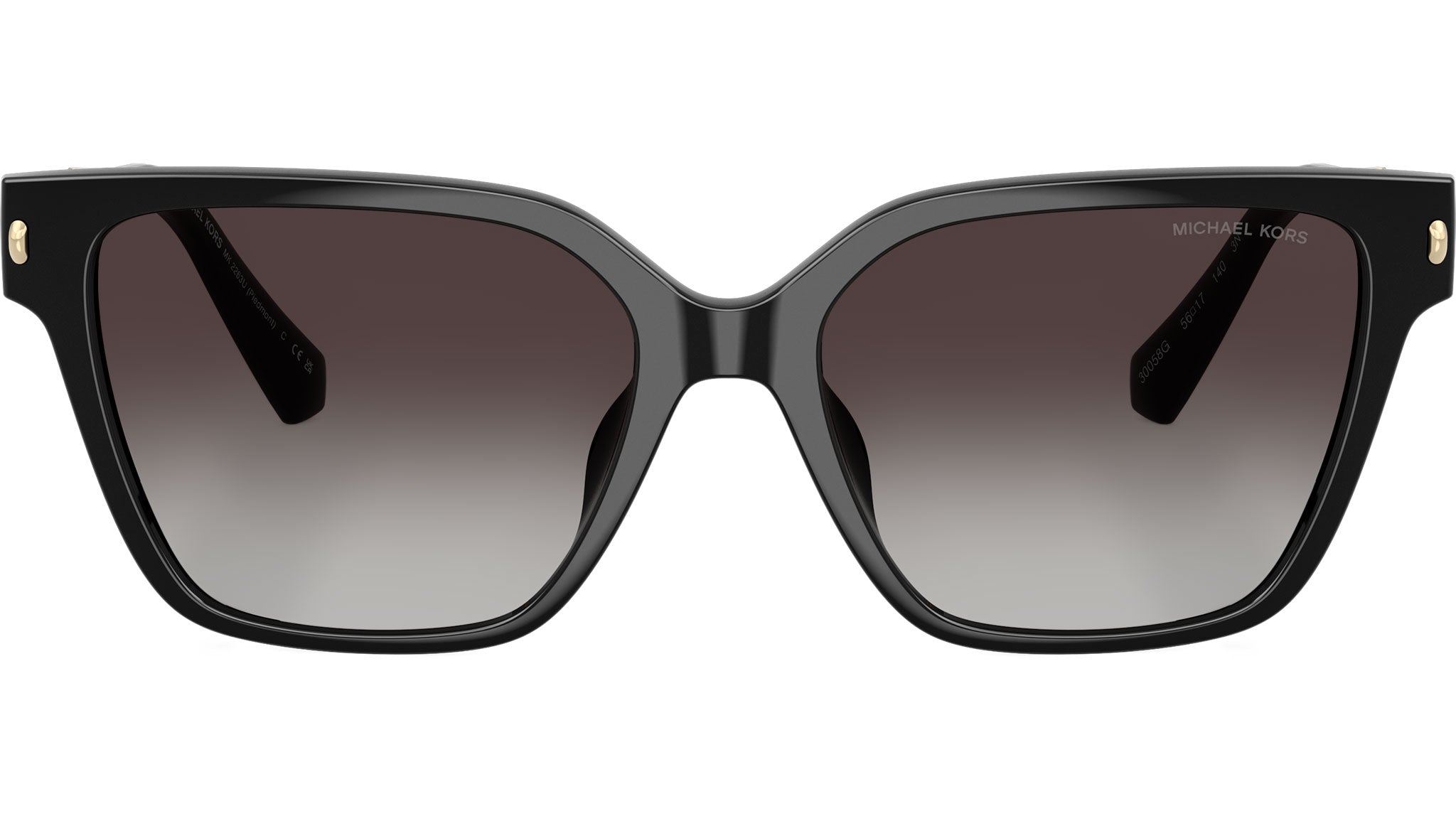 Michael Kors Black Square Sunglasses Michael Kors Bordeaux MK2215 Sunglasses 30058G Black - eye  main image 2