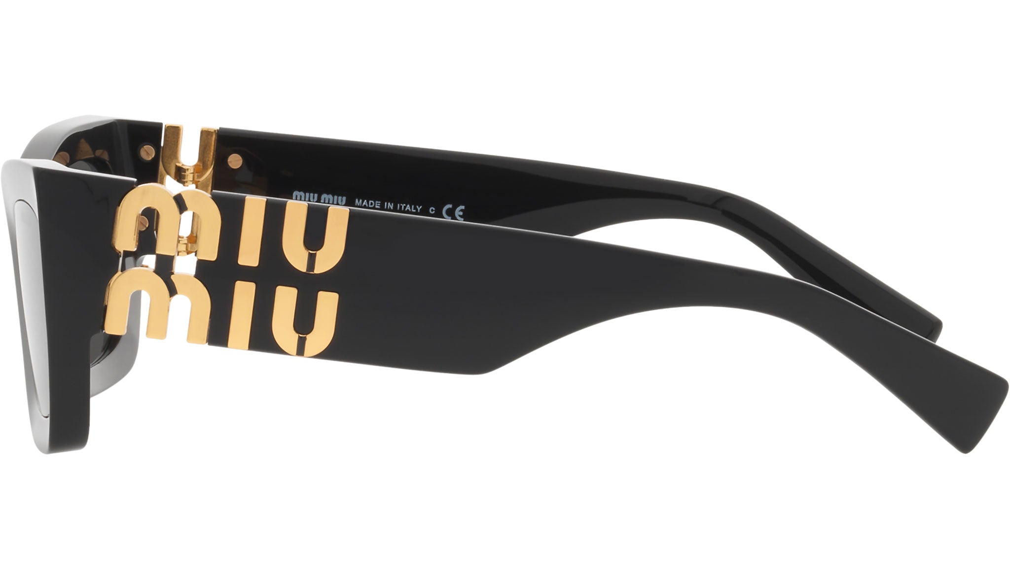 Miu Miu MU 09WS Sunglasses 1AB5S0 Black - eye-oo.com