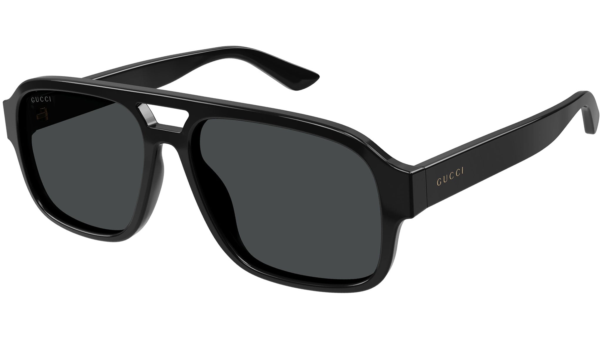 gucci goggles for mens Gucci Black Aviator Sunglasses