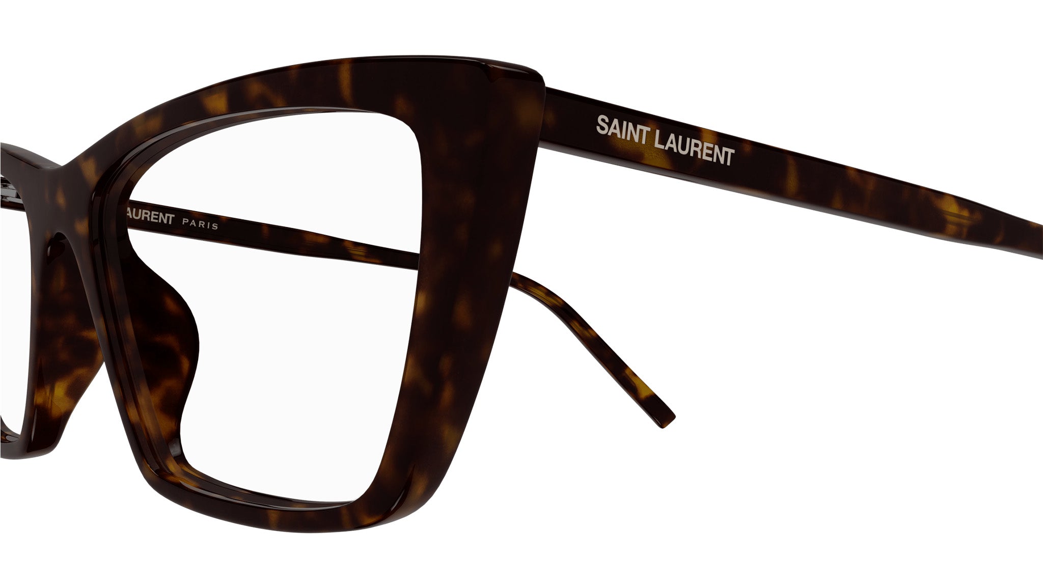 Saint Laurent Sl 737 Mica Thin Opt Linea Sl Logo Elegant Butterfly Frame - NWT SL 737 MICA THIN Saint Laurent Sunglasses 003 Shiny Havana  main image 3