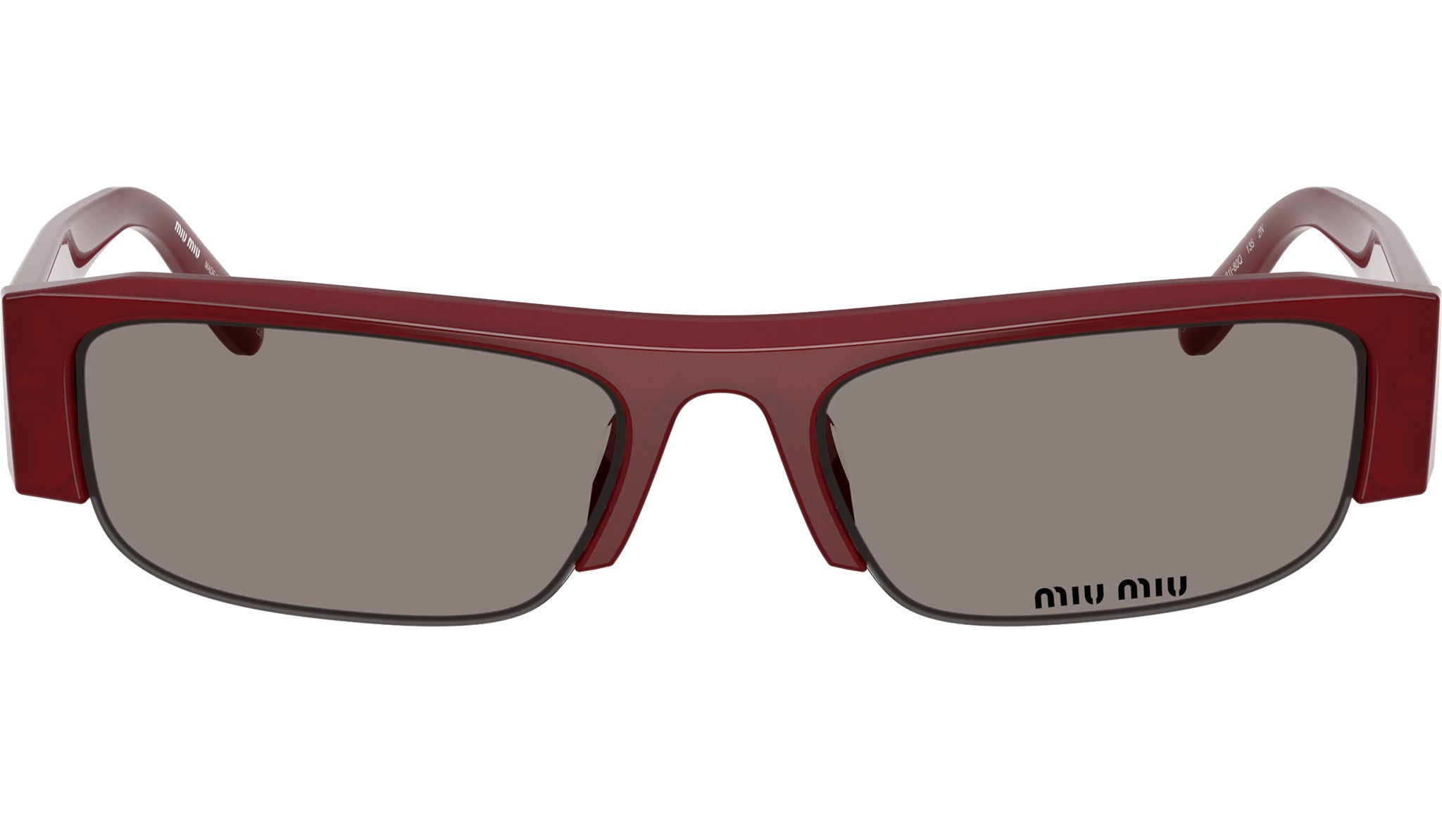 Miu Miu MUB07S Sunglasses 21I80Q Opaline Burgundy - eye-oo.com