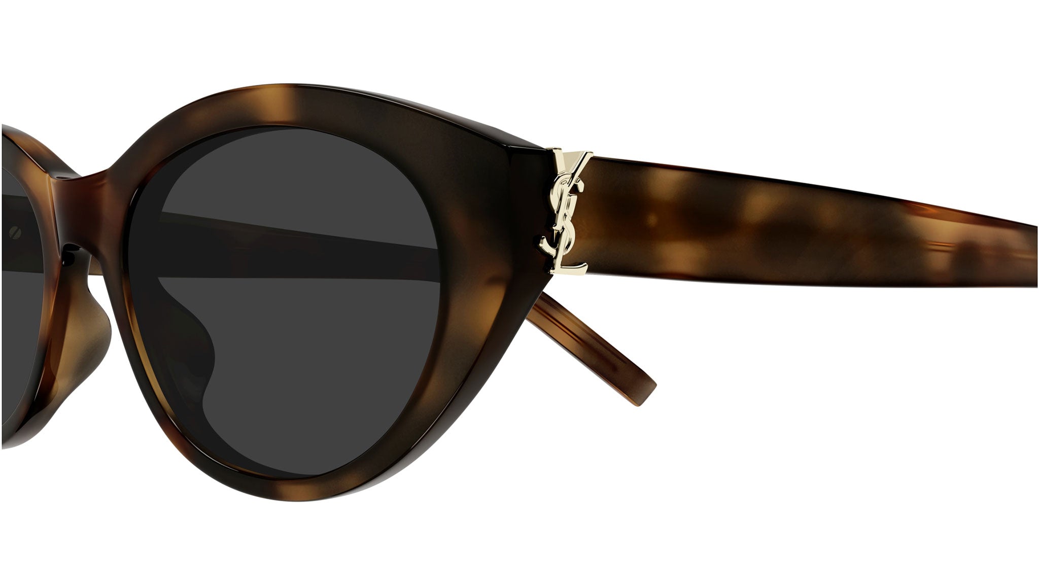 Saint Laurent SL M148 003 Oval Sunglasses Havana - eye-oo.com