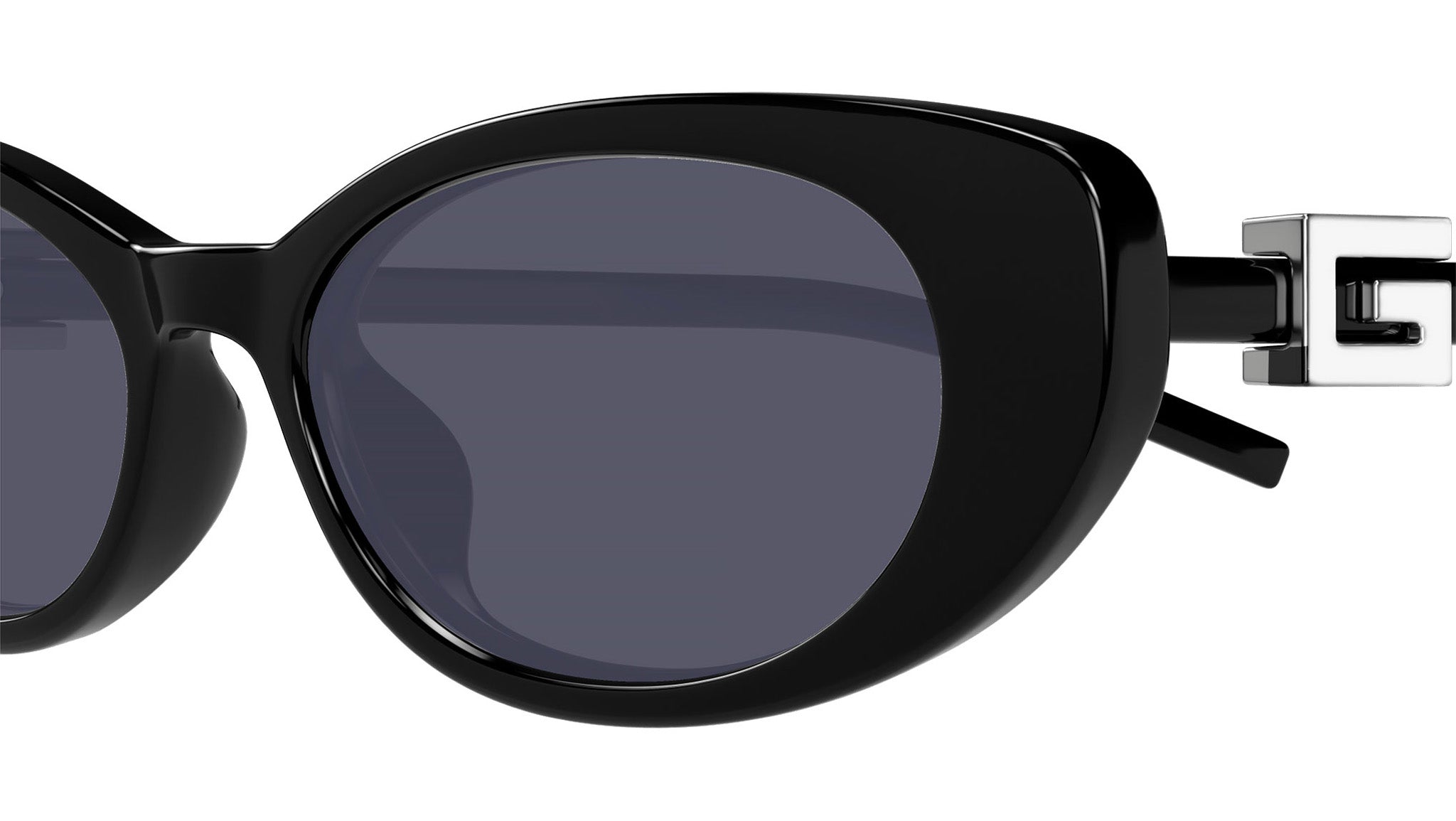 GUCCI グッチ キャットアイサングラス GG1680S 001 Gucci GG1680S 001 Black Grey Cat Eye Sunglasses - eye-oo.com