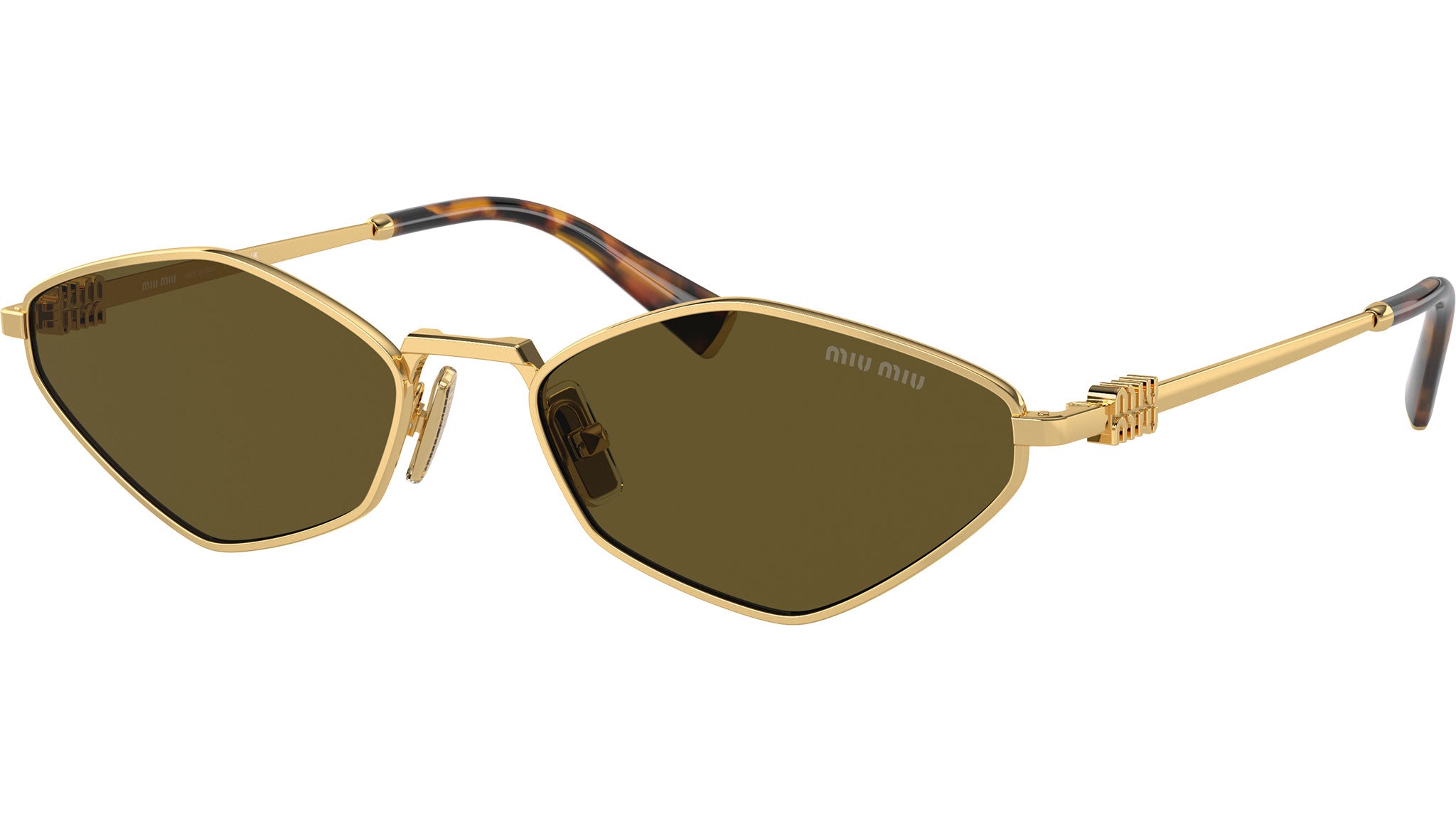 Miu Miu 0MU 56ZS Sunglasses 5AK09Z Gold - eye-oo.com