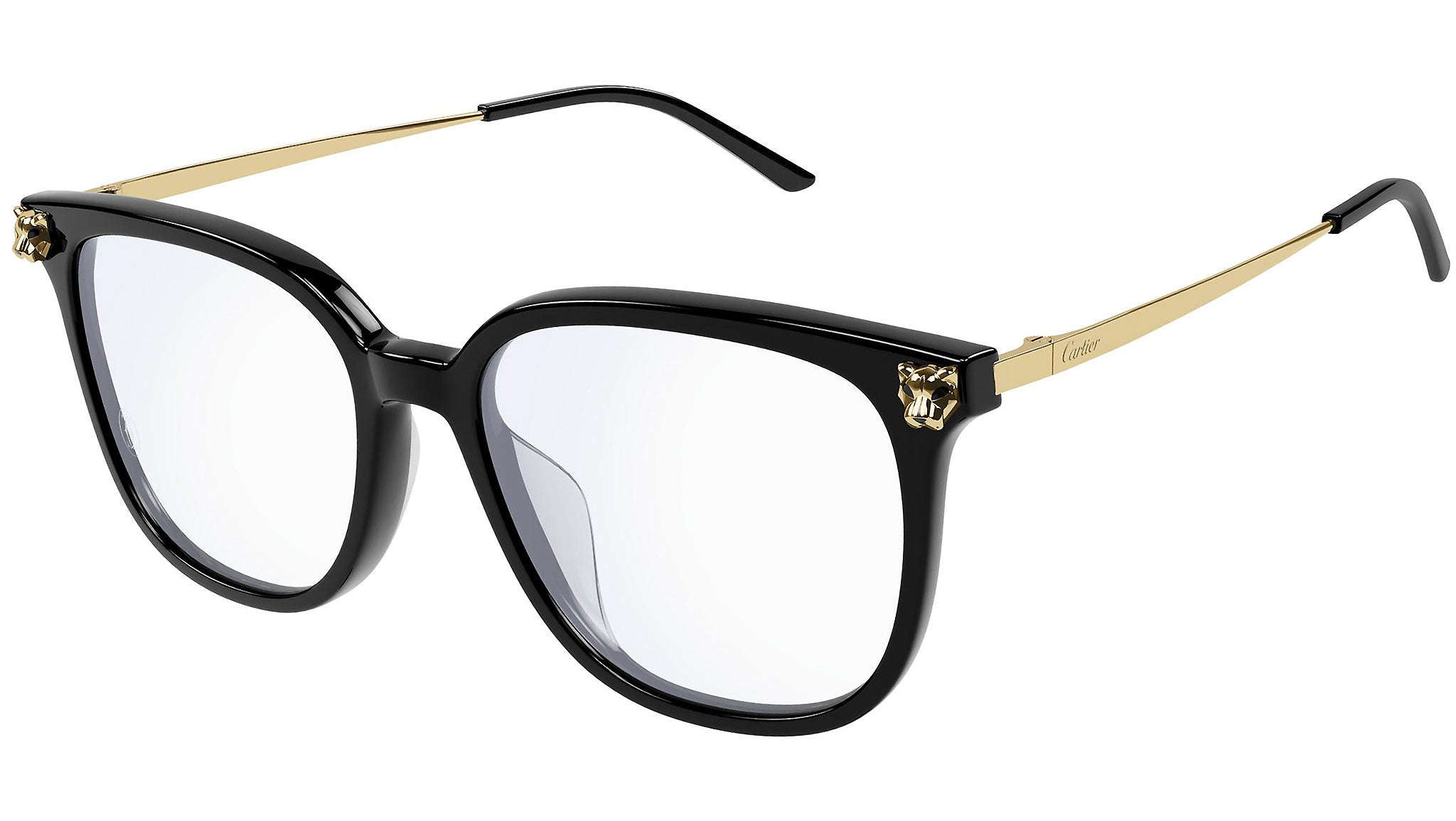 Cartier CT0346O 001 Shiny Black Optical Frame - eye-oo.com