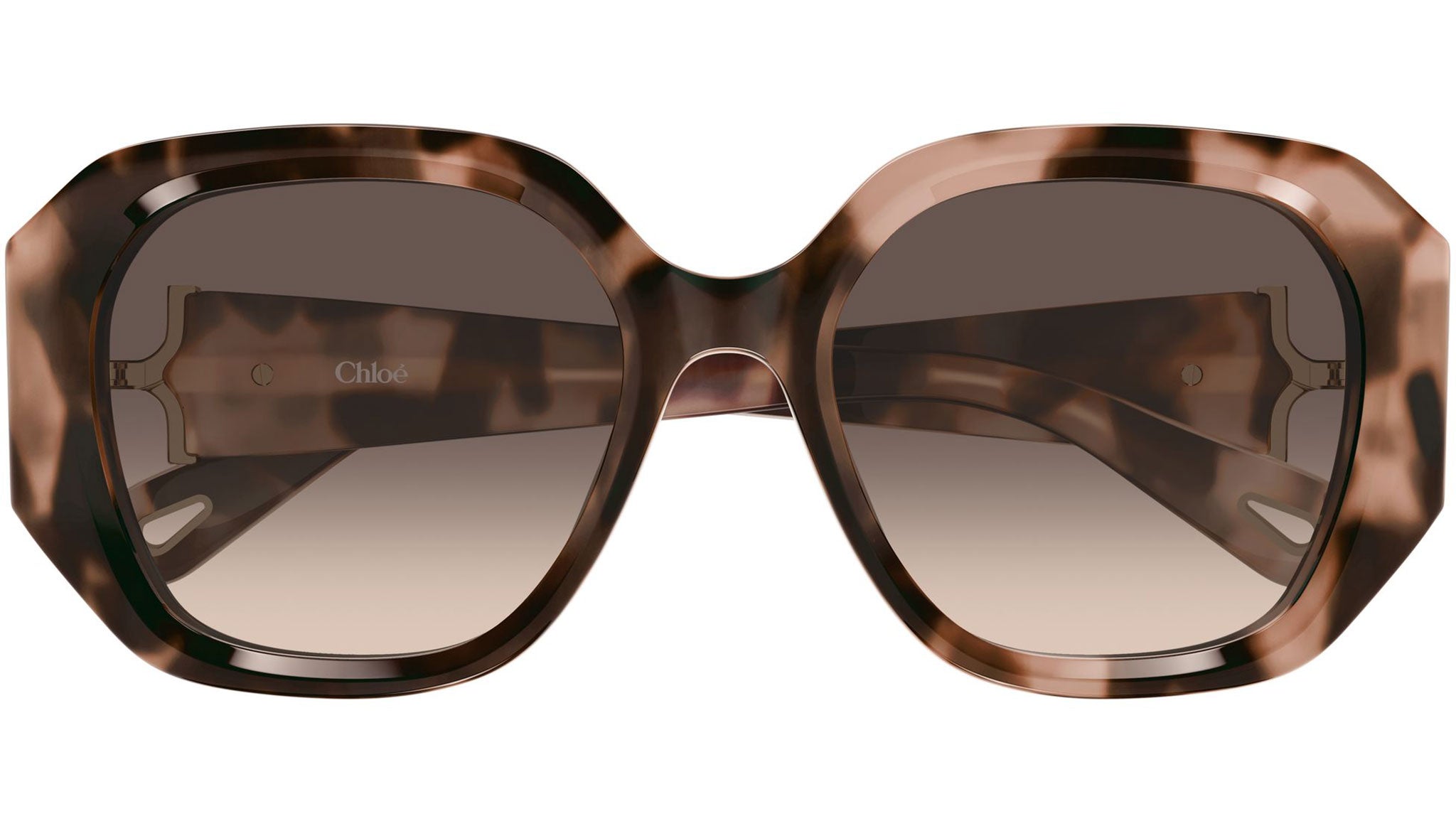 Chloe tortoise oversized sunglasses Chloé Sunglasses: Elegant Tortoise Shell Design main image 2