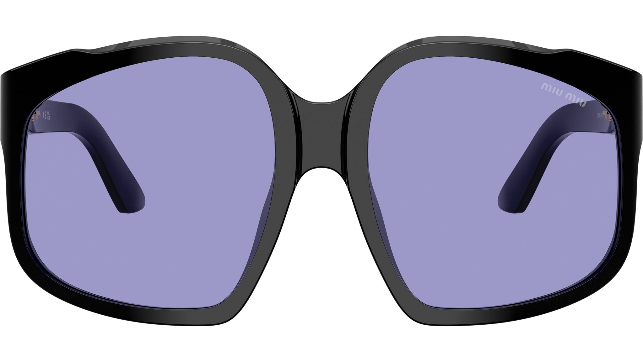 MU A07S Miu Miu Sunglasses 16K01O Black - eye-oo.com
