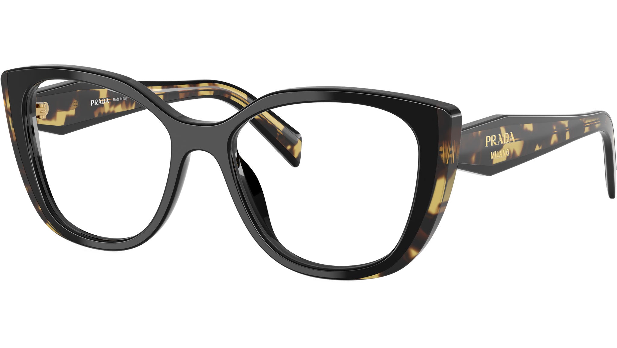 PR B04V Prada Glasses 3891O1 Black / Medium Tortoise - eye  display picture 2