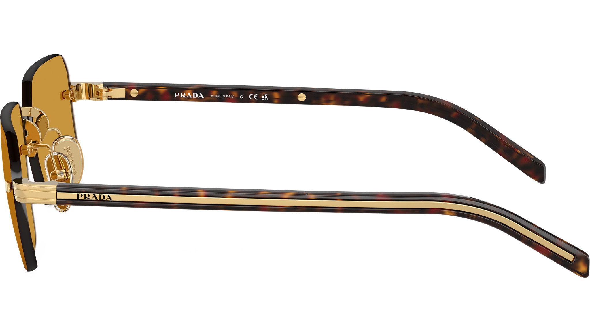 PR D55S Prada Sunglasses 5AK50P Gold - eye-oo.com