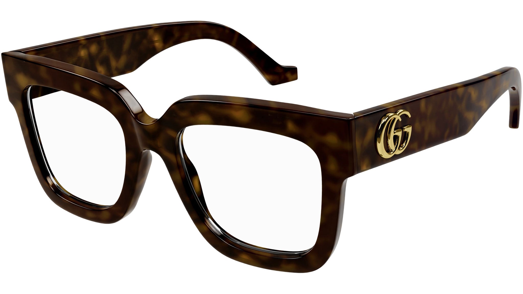 Gucci GG1549O 002 Eyeglasses Dark Havana - eye-oo.com