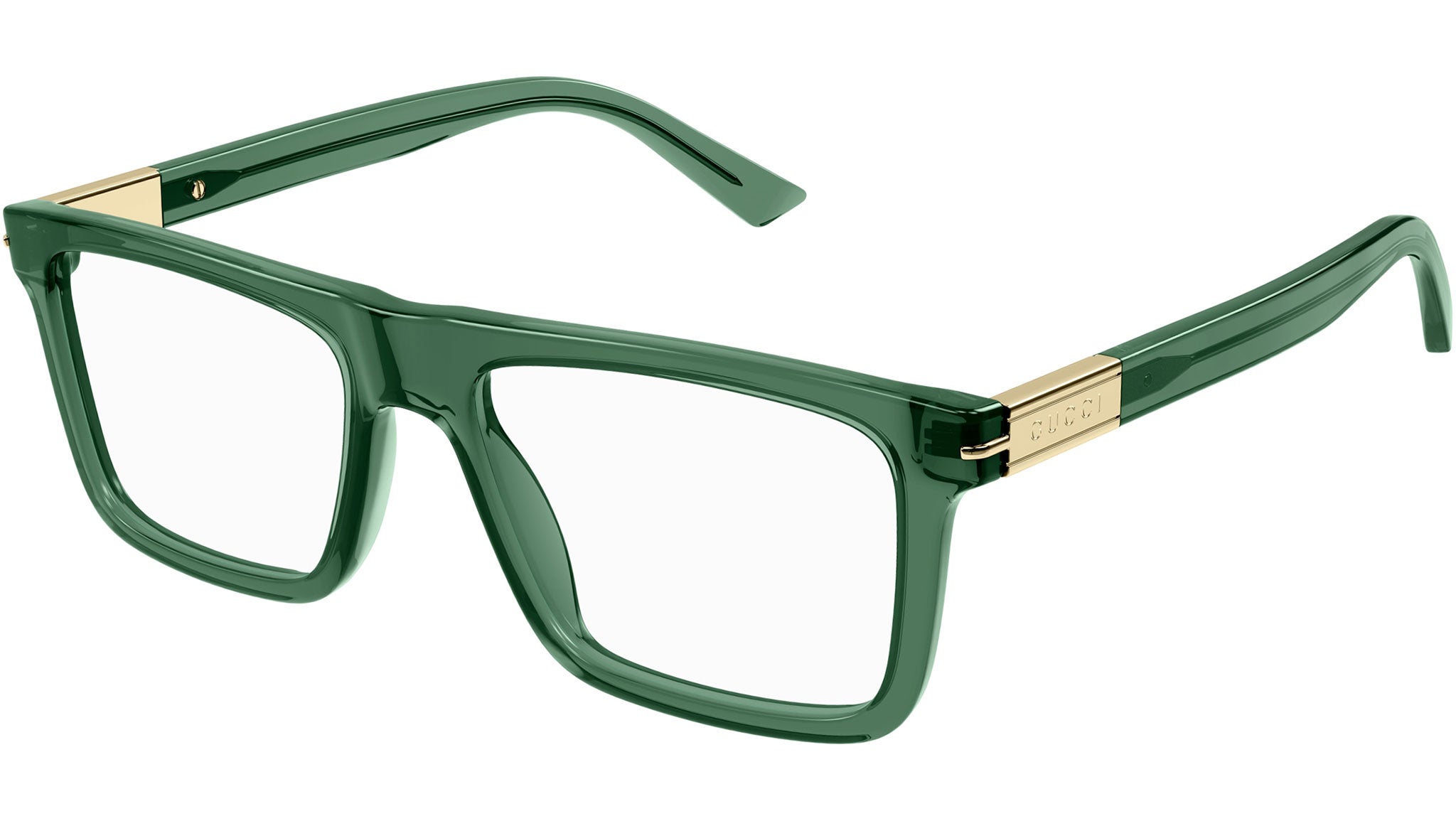 Gucci GG1504O 003 Eyeglasses Transparent Green