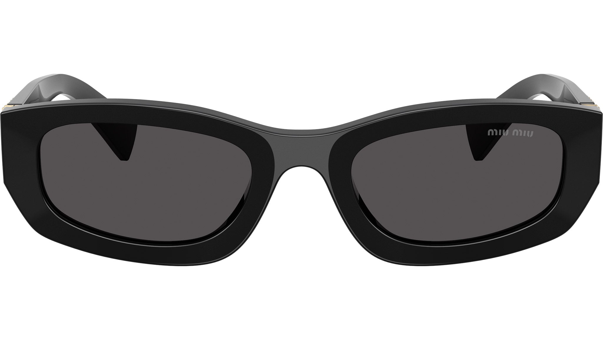 Miu Miu Women Sunglasses Black Grey Rectangle MUB04S 16K08Z NEW AUTHENTIC Miu Miu MUB04S Sunglasses 16K08Z Black - eye-oo.com main image 2