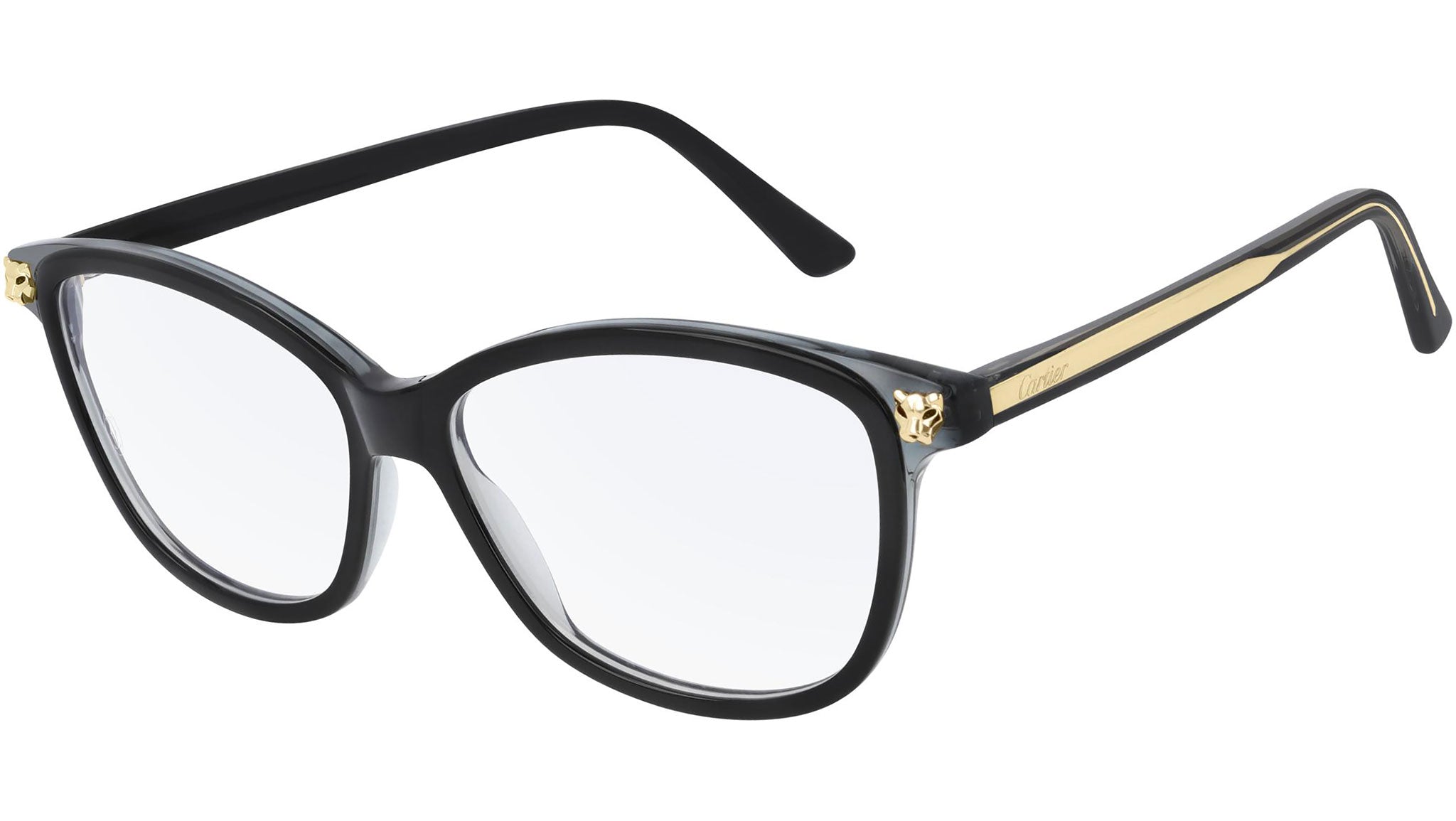Cartier CT0207O 001 Grey Black Optical Frame