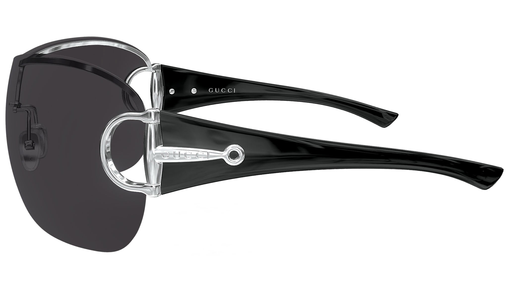 Gucci GG2174S 001 Silver Smoke Sunglasses - eye-oo.com