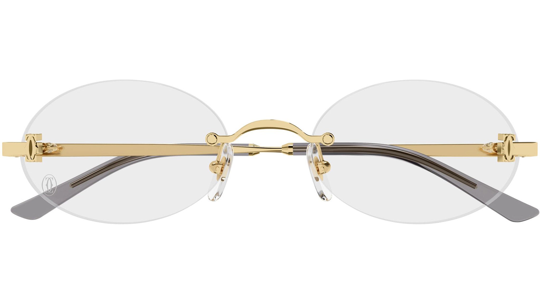 Cartier CT0594O Eyeglasses 001 Gold Smooth Gold - eye-oo.com