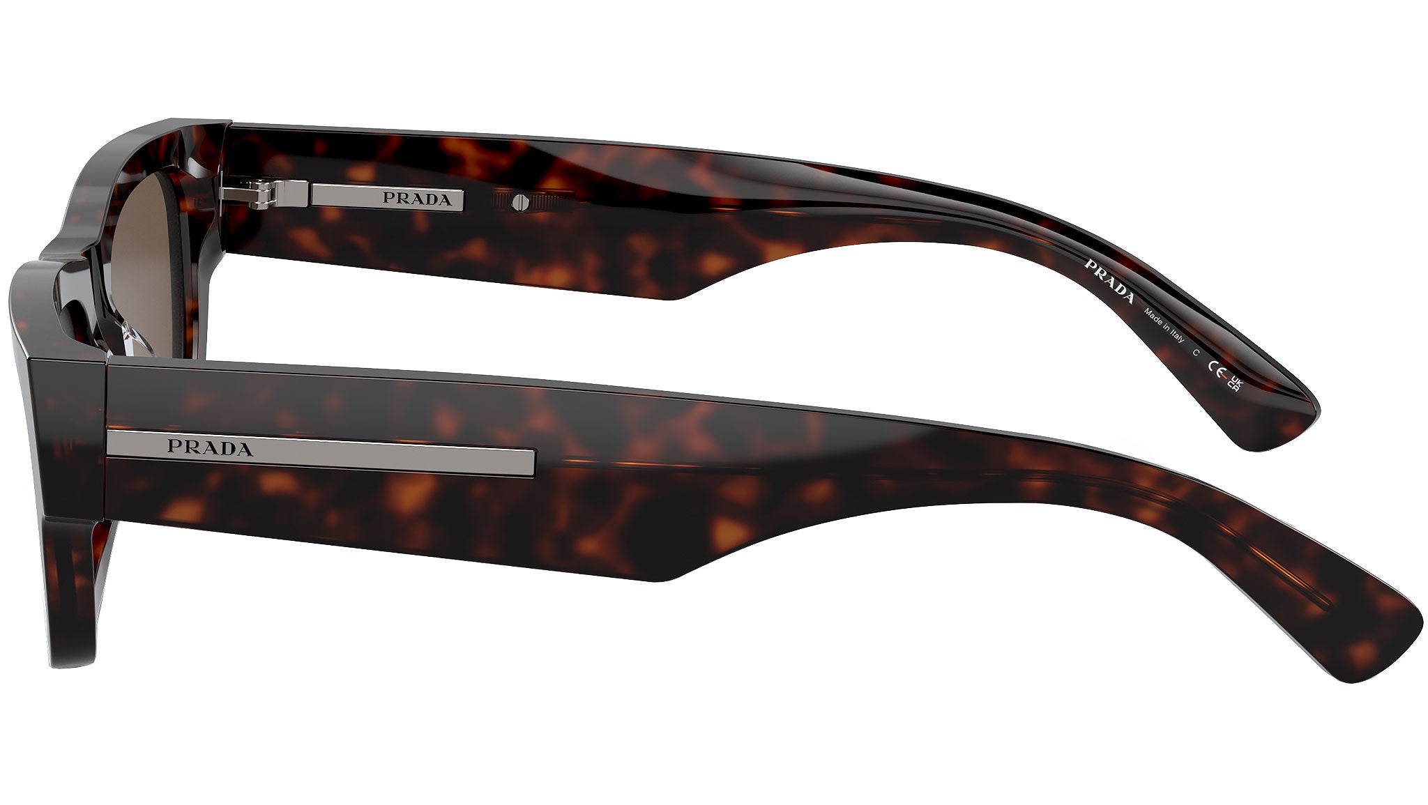 Prada PR A03S Sunglasses 17N08T Tortoise - eye-oo.com