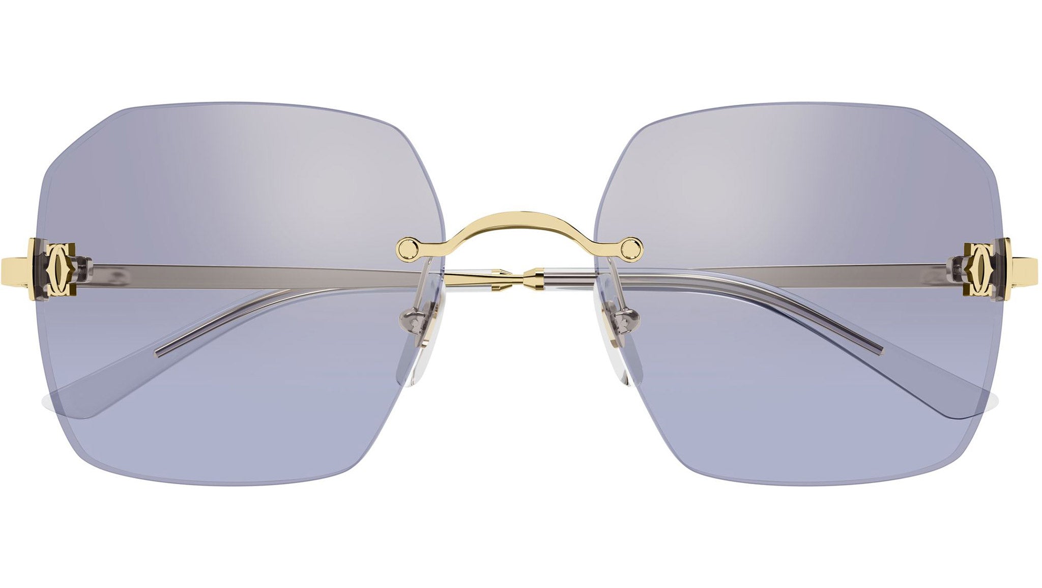 Cartier CT0591S Sunglasses 004 Shiny Gold - eye-oo.com